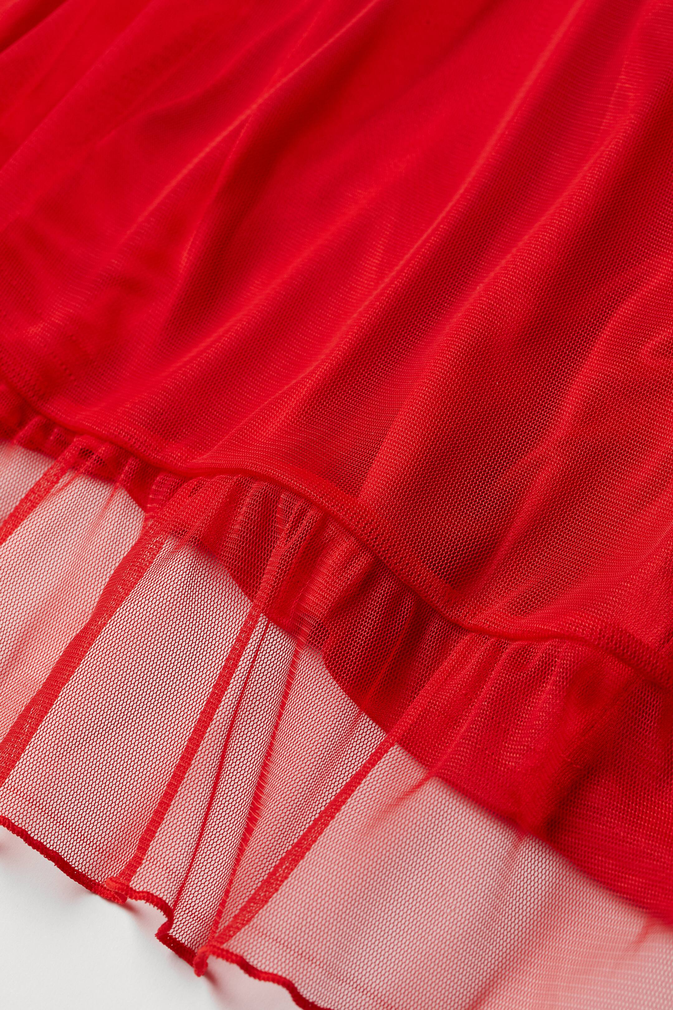View larger image: Mesh dress - Red - Ladies | H&M HK 2