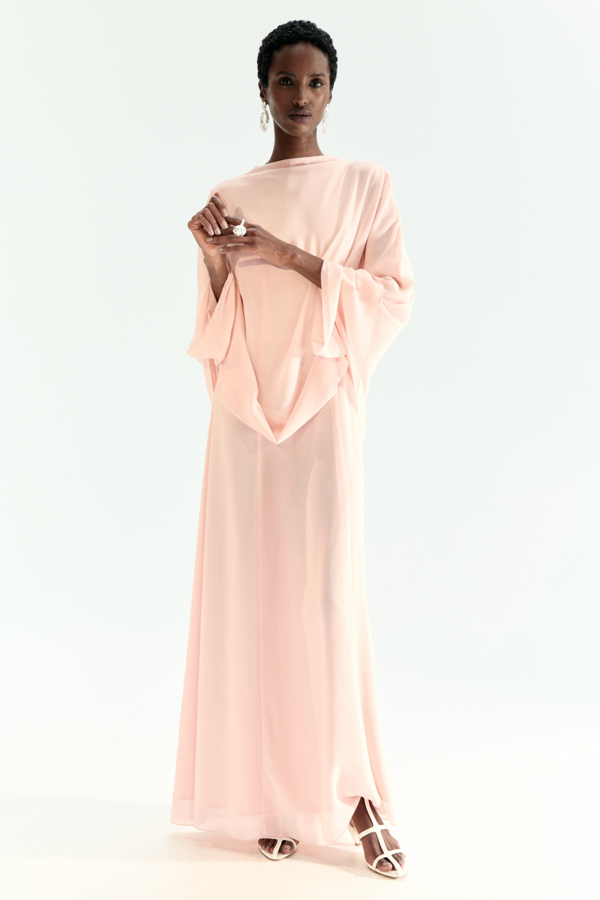 long sleeve black velvet midi dress Black Velvet Mesh Long Sleeve Midi Dress – Selene Dress main image 0