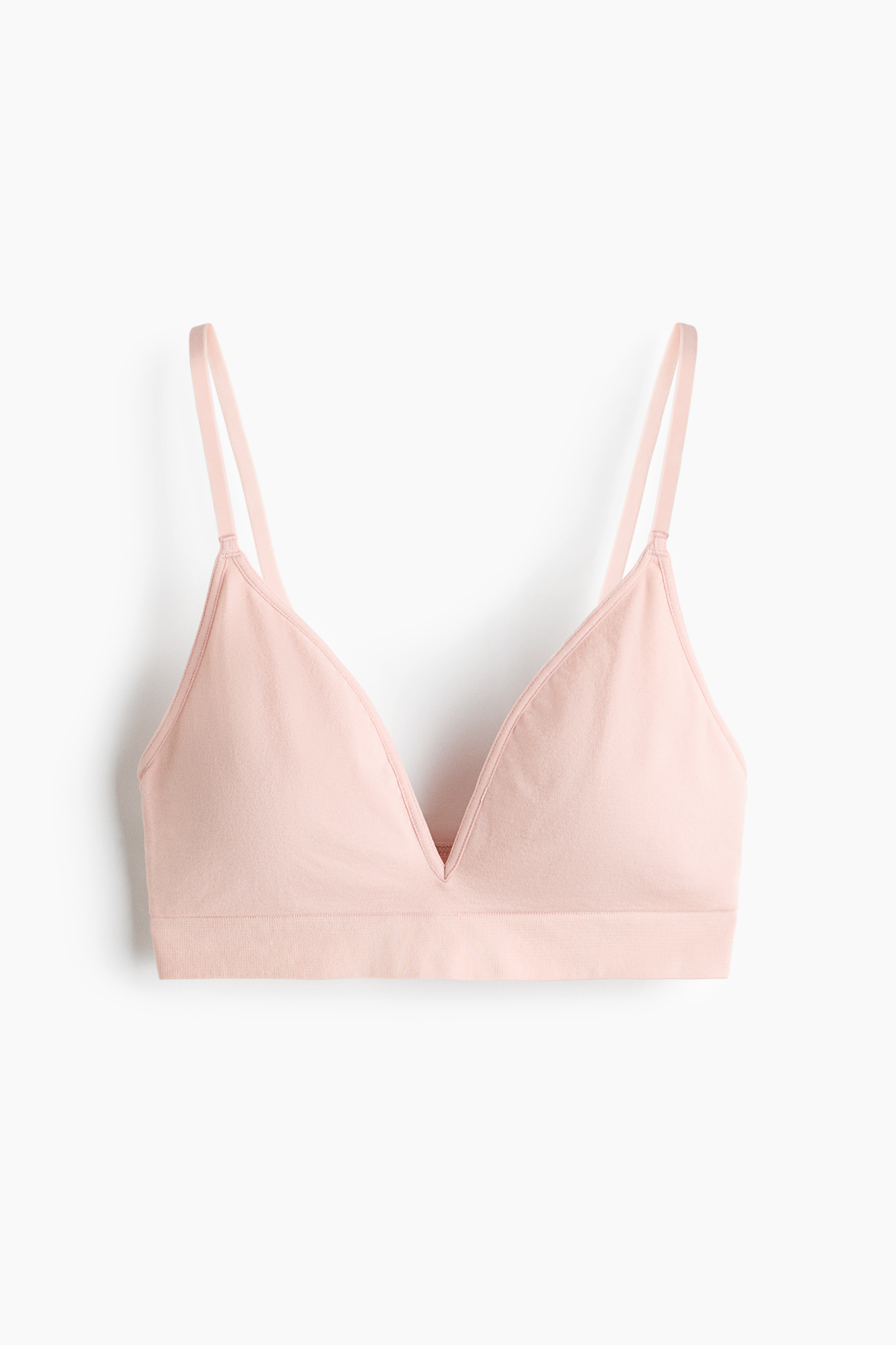 Seamless padded soft bra - Light pink/Black/White/Light beige/Light dusty blue/Burgundy/Dark brown/Navy blue/Light pink