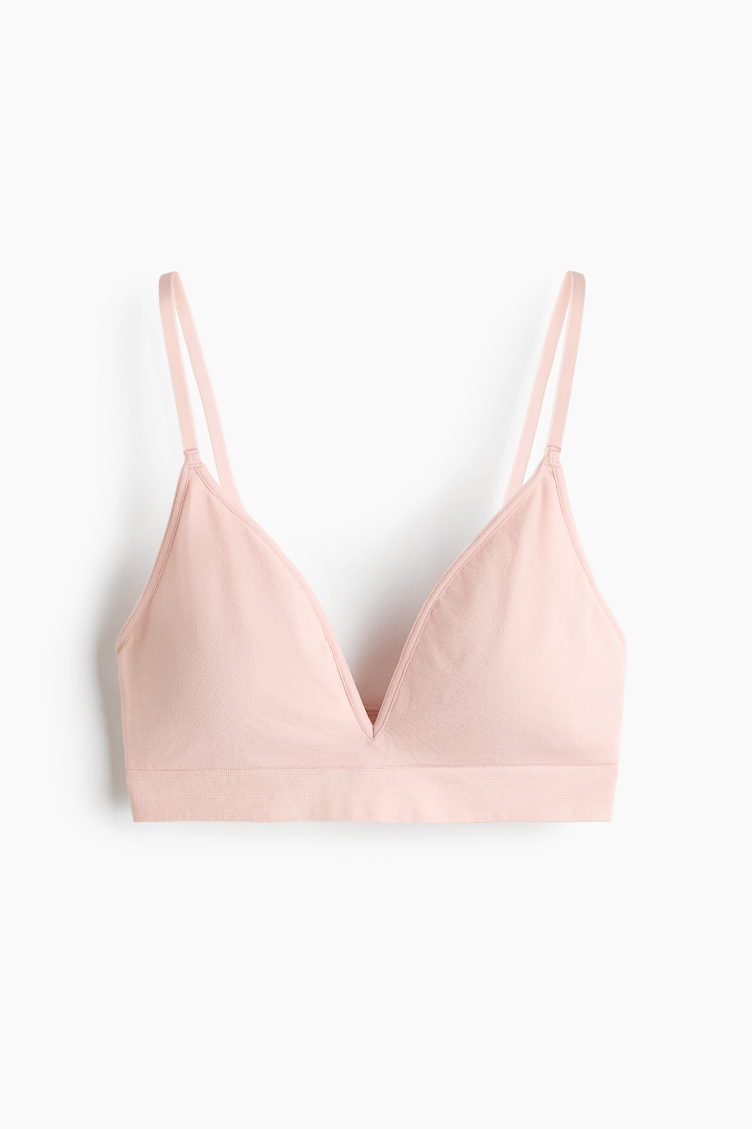 Soutien-gorge souple et rembourré sans couture - Rose clair/Beige clair/Noir/Blanc/Bourgogne/Bleu ancien clair - 1