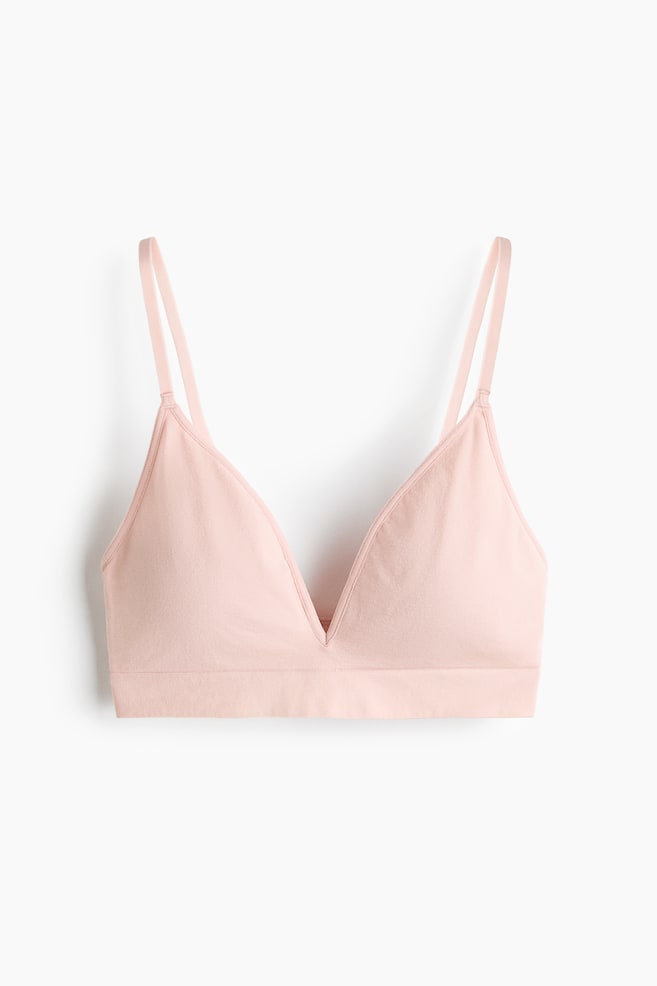 Seamless padded soft bra - Light pink/White/Black/Burgundy/Navy blue/Light dusty blue/Burgundy/Dark blue/Light pink - 1