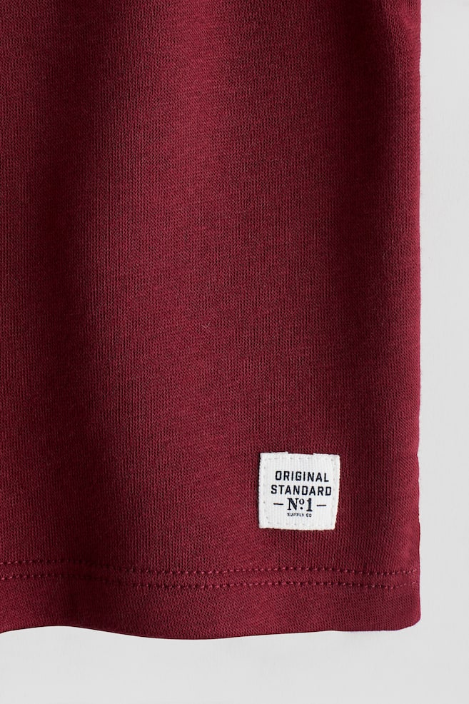 Polo-Sweatshirt aus Baumwolle - Rot - 2
