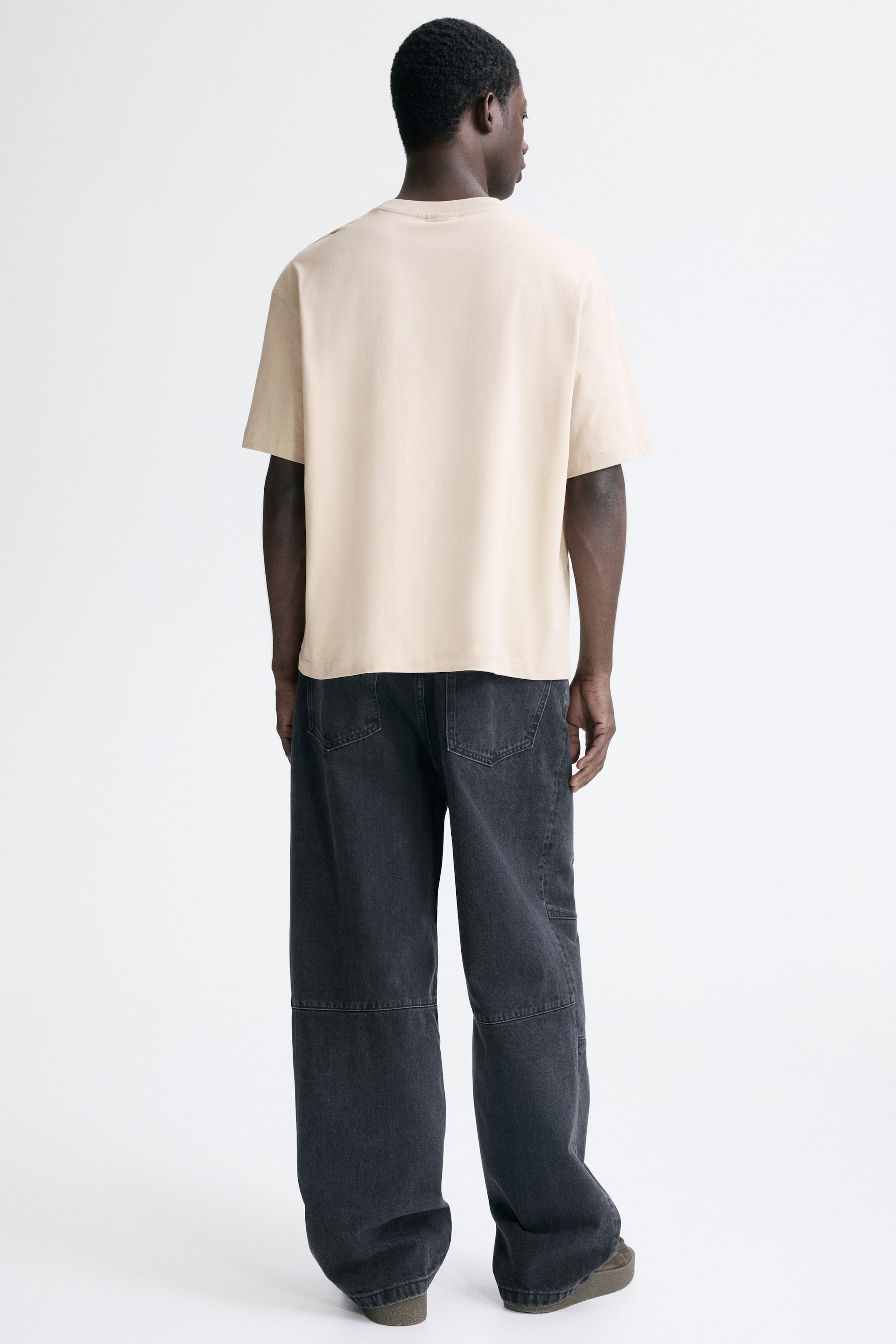 View larger image: Loose-Fit Printed T-Shirt - Beige/Run Wild - Men | H&M US 4