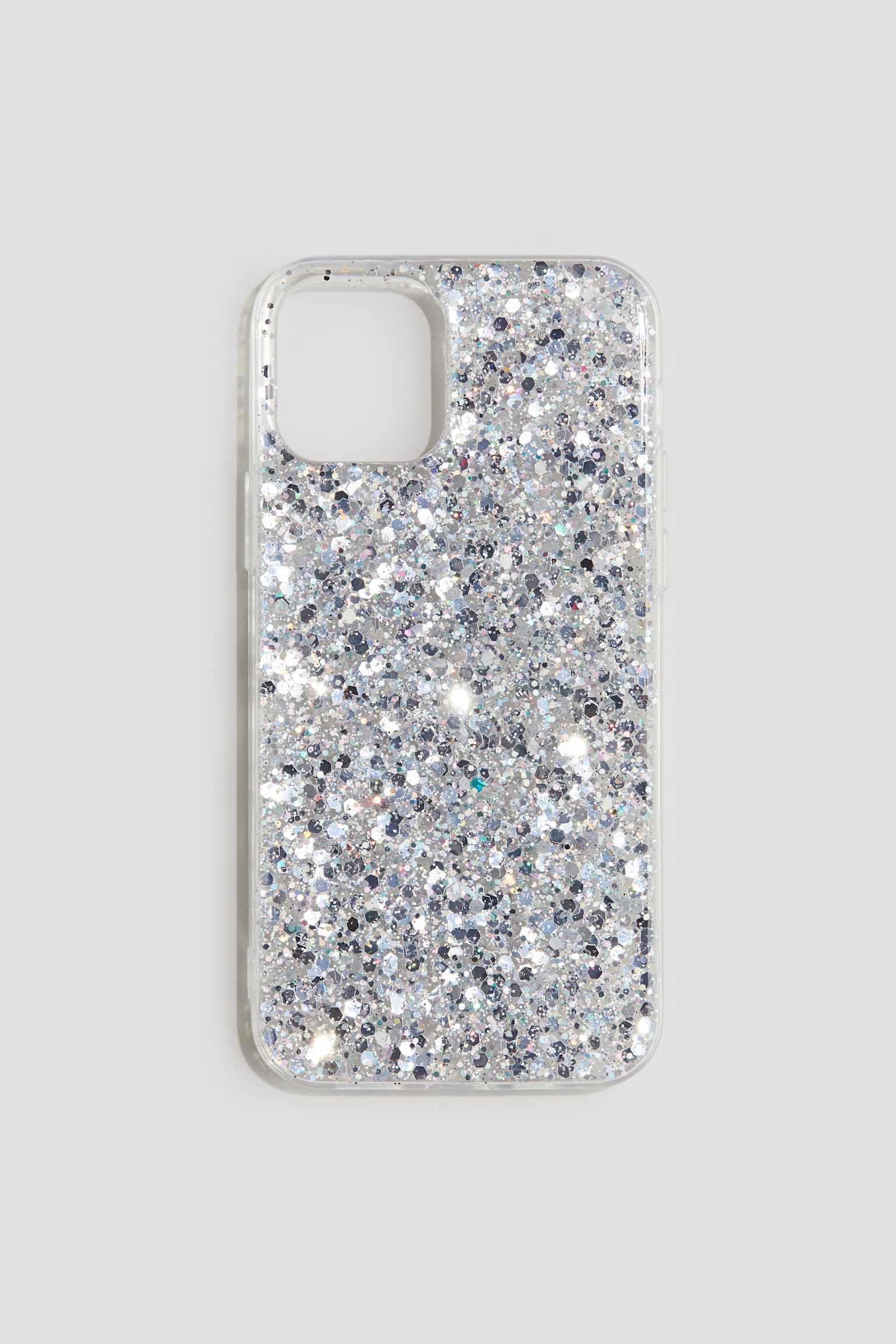 Детский чехол для iPhone H&M с блёстками, цвет: Серебряный — фото 1