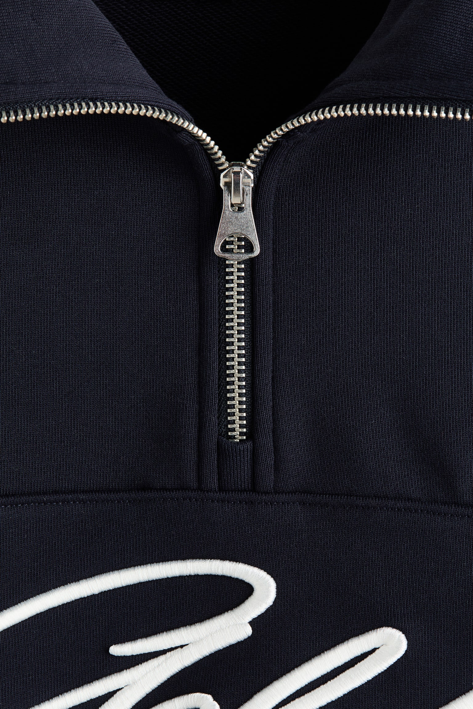 Ziptop-sweater - Relaxed Fit - Zwart/Golden/Grijs gemêleerd/Golden - 6