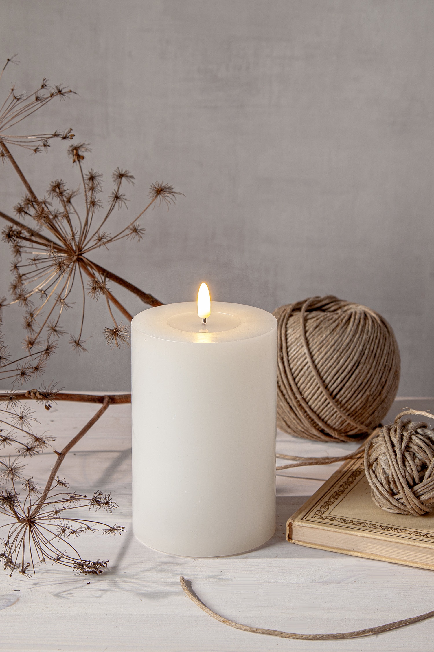 Flamme Flow Big 17,5 Cm - Hvid