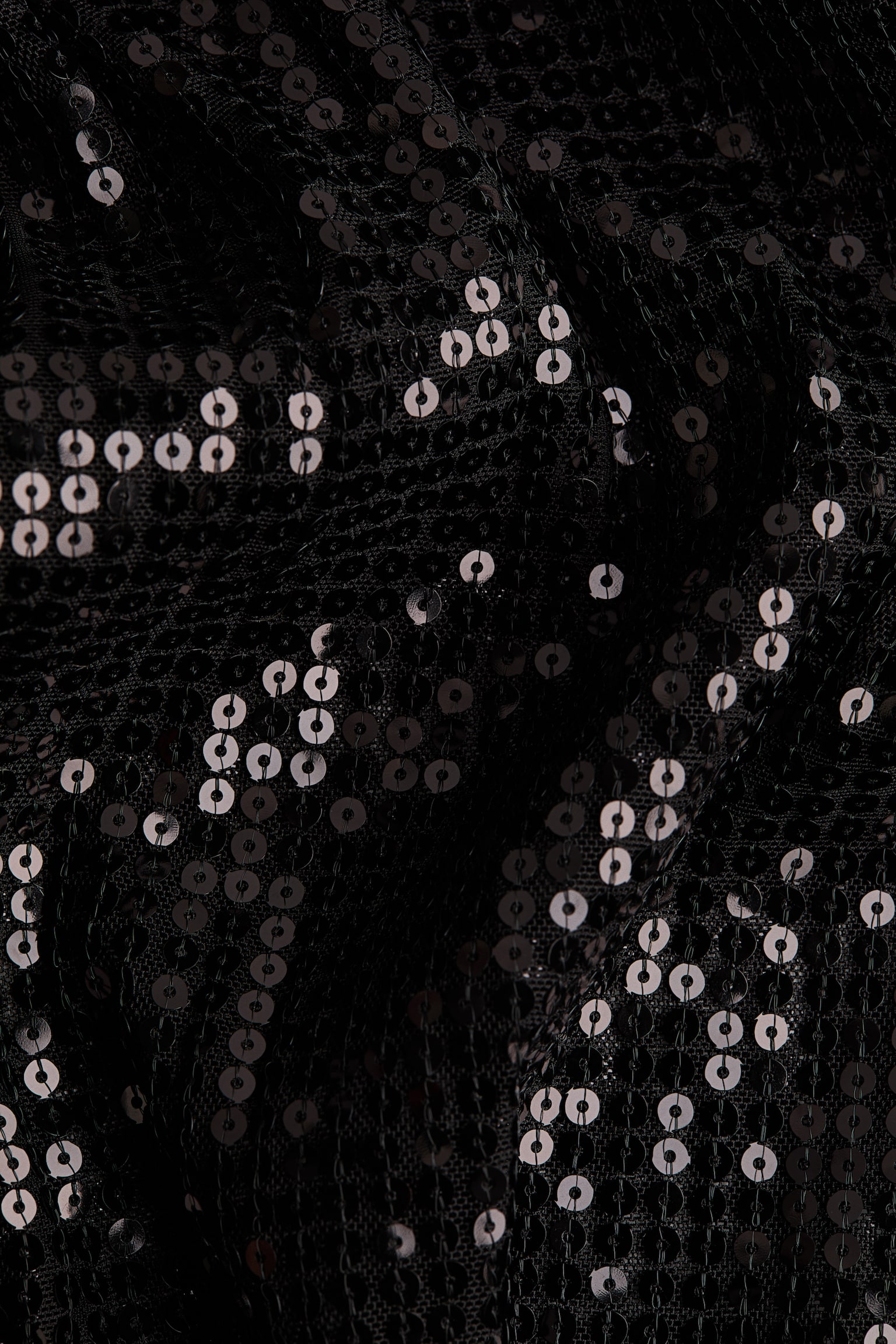 Oversized sequined top - Black/Brown - 5