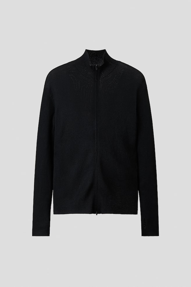 Gilet près du corps à fermeture éclair - Noir/Marine - 1