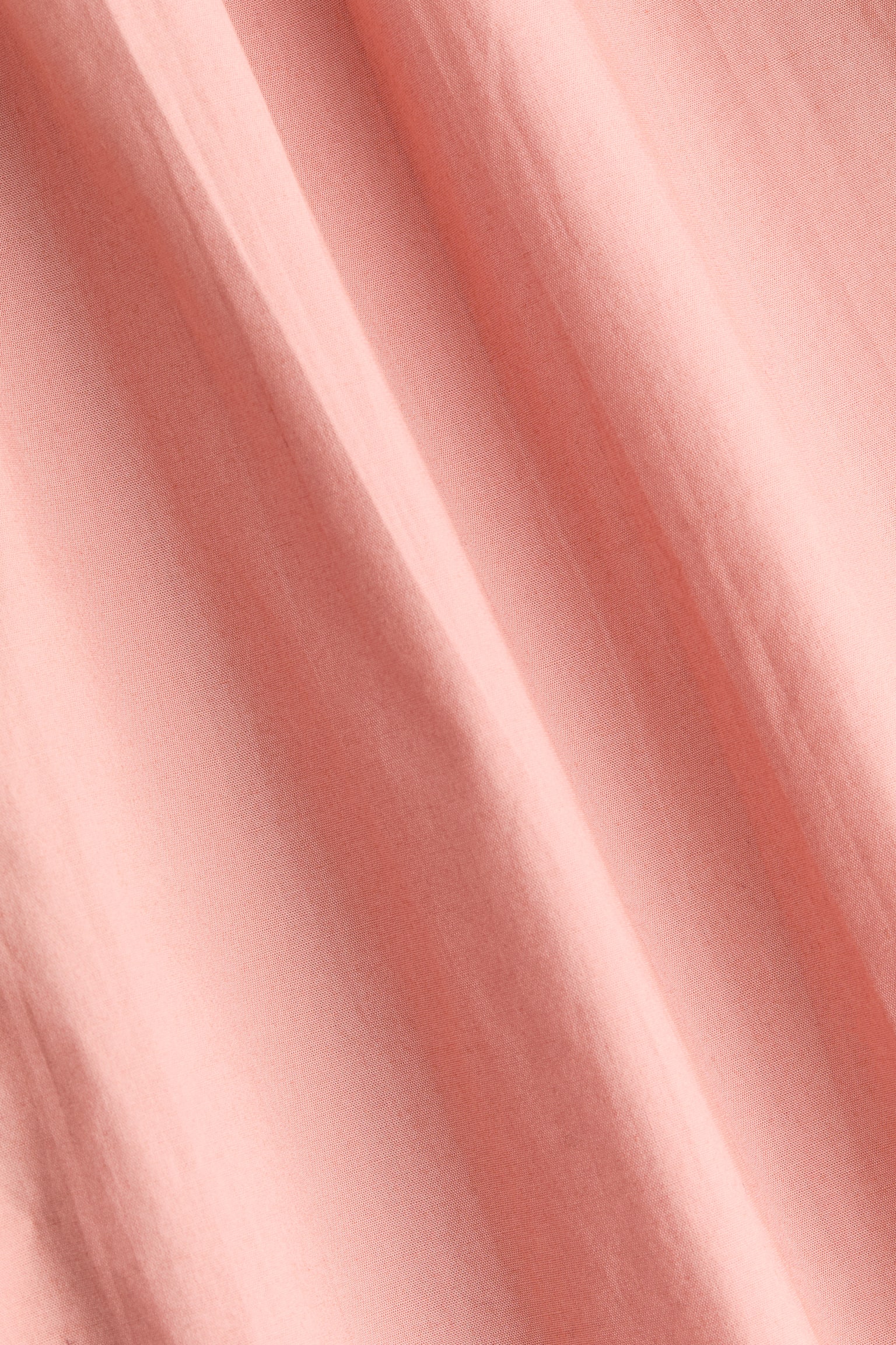 Vestido de algodón con tirantes de lazo - Rosa tenue/Blanco - 2