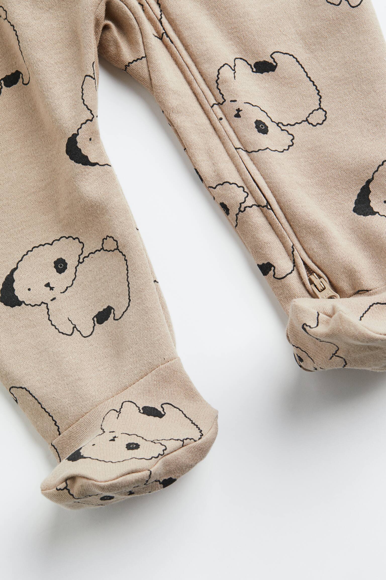 Printed all-in-one pyjamas - Beige/Dogs - 3