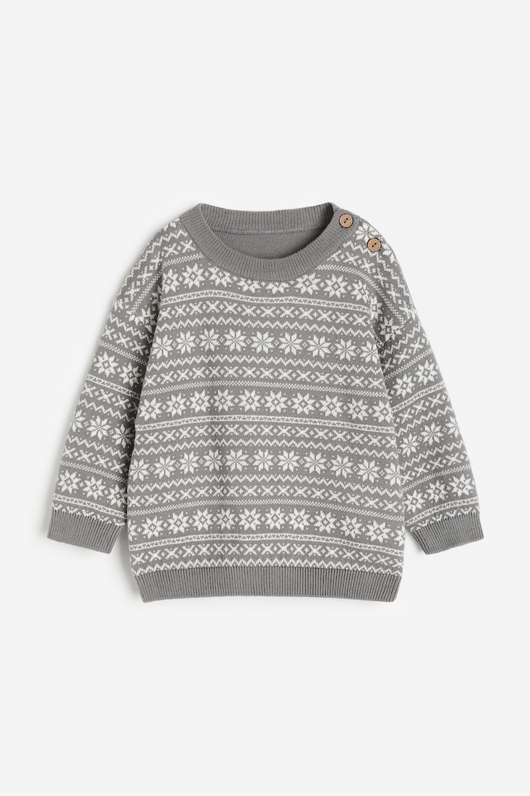 Jacquard-knit Sweater