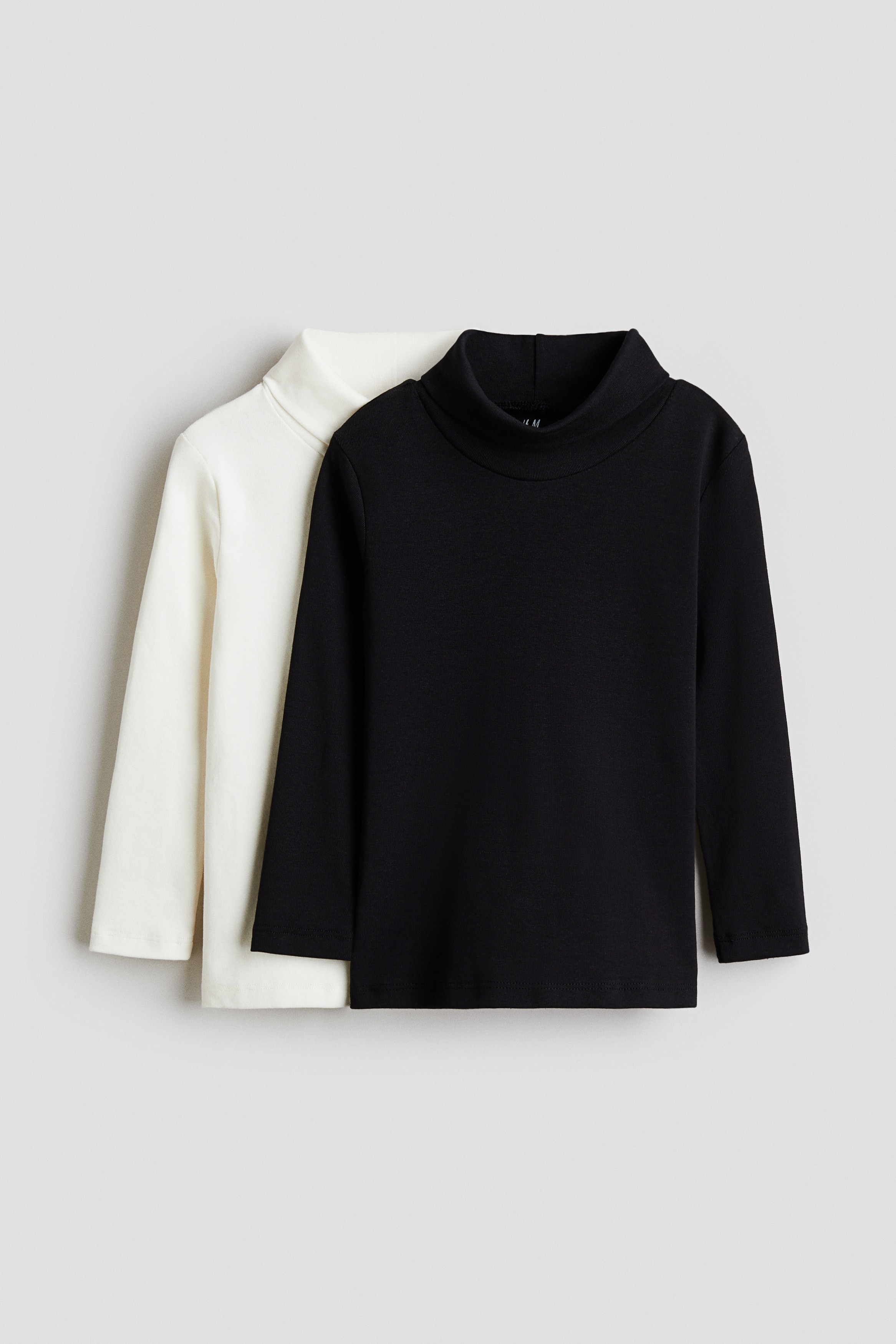 Gutt - Sort/Hvit 2-pack pologensere - Size: 110/116 (4-6Y)  - H&M