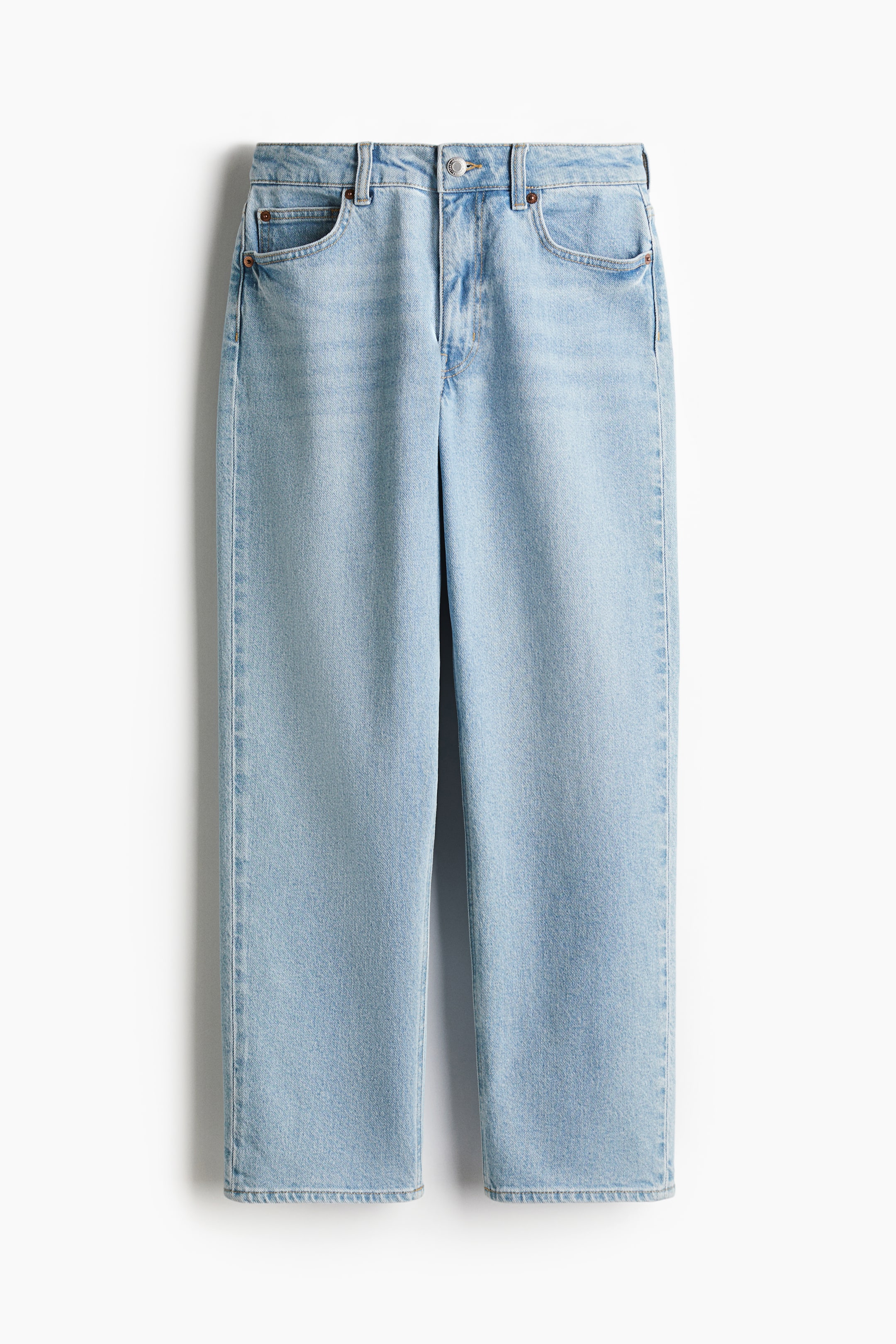 Slim Straight High Ankle Jeans