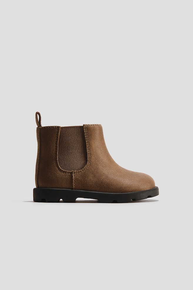Chelsea Boots - Dark beige/Beige/leopard print/Black - 1