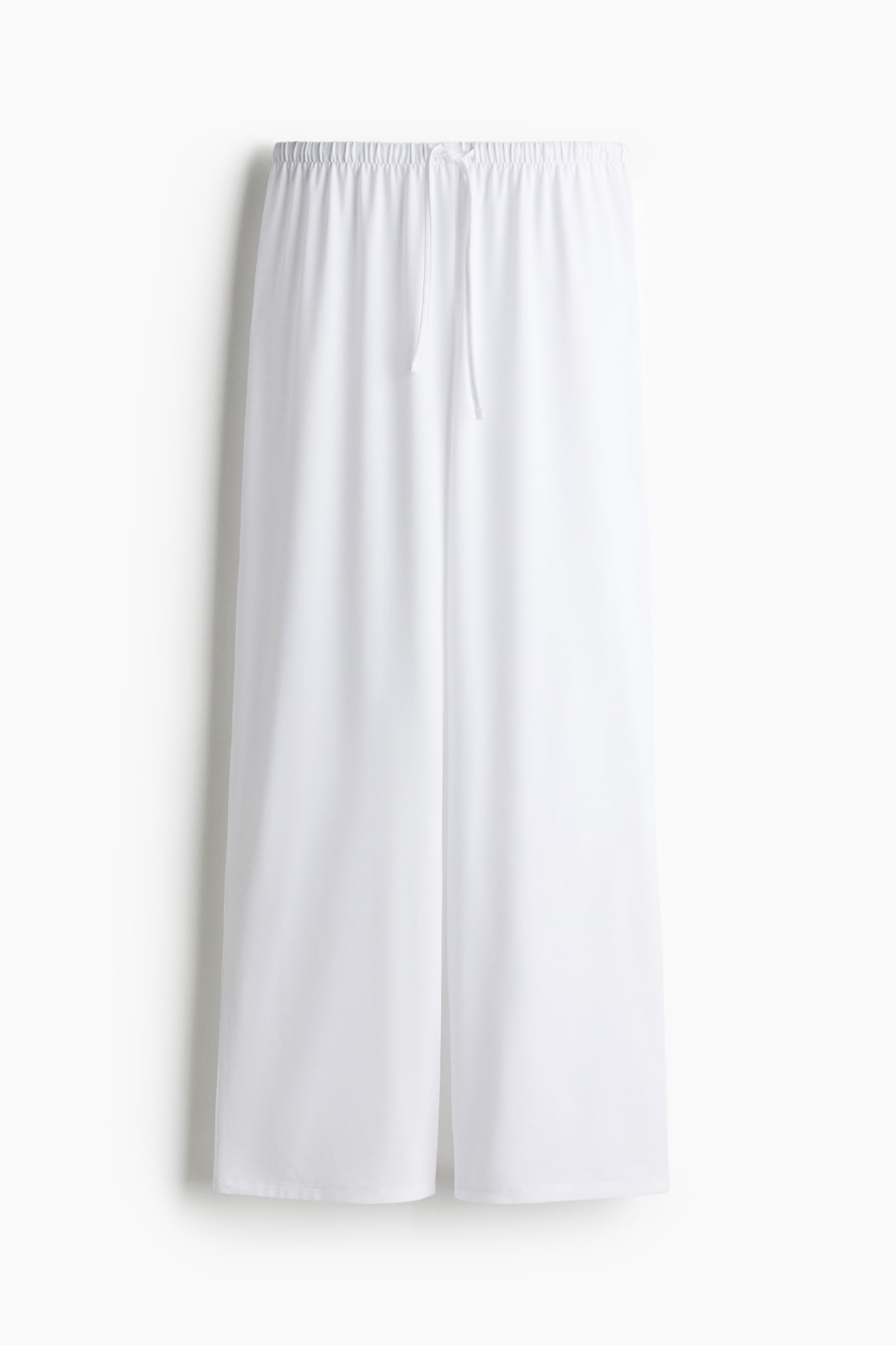 Women's White Straight-Leg Drawstring Pants | H&M US