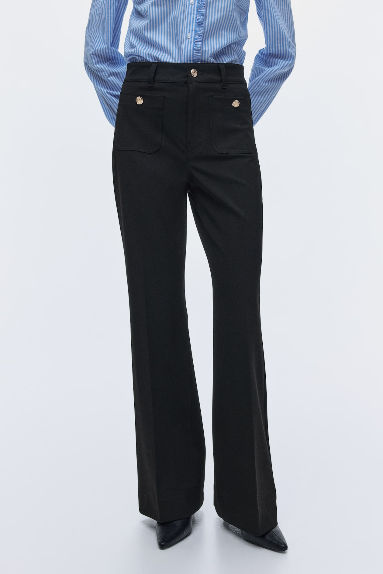 Flared Twill Pants - image 4