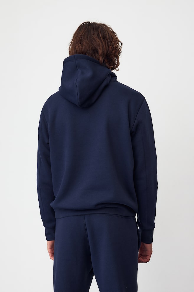 DryMove™ Regular Fit Sports hoodie - Navy blue/Black/Light grey marl - 3