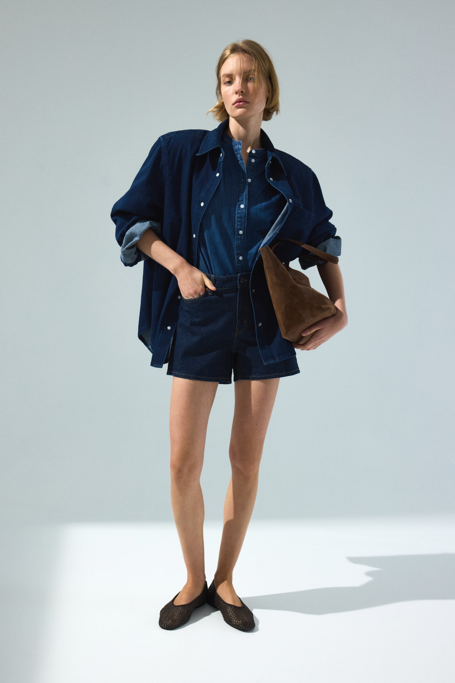 חולצת ג'ינס - כחול ג'ינס - 6