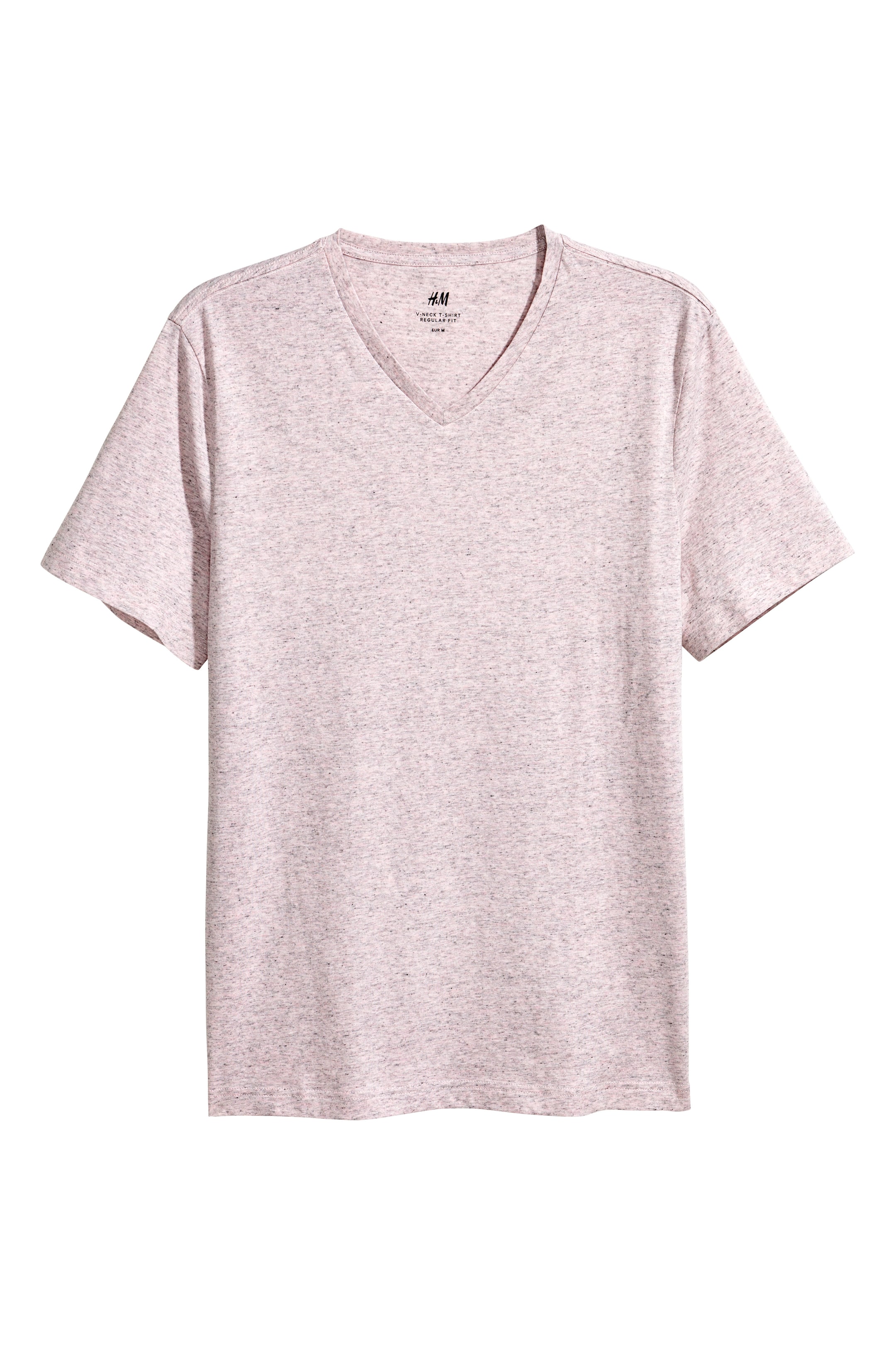 Näytä suurempi kuva: T-paita Regular fit - Vaalea roosameleerattu - MIEHET | H&M FI 1