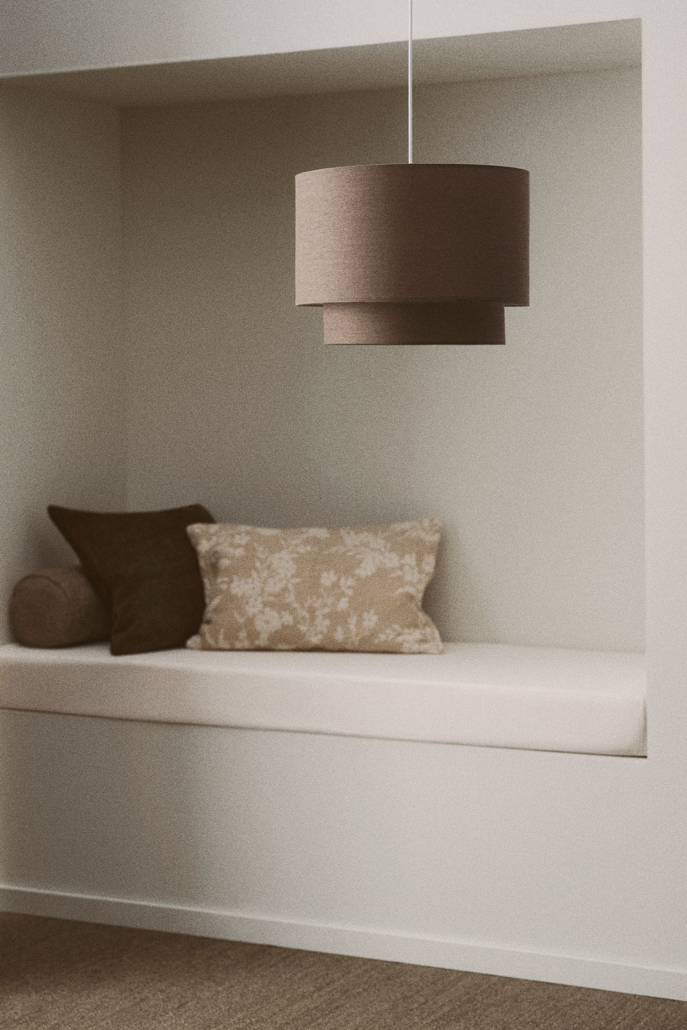 Lampe suspendue - Taupe/Beige clair
