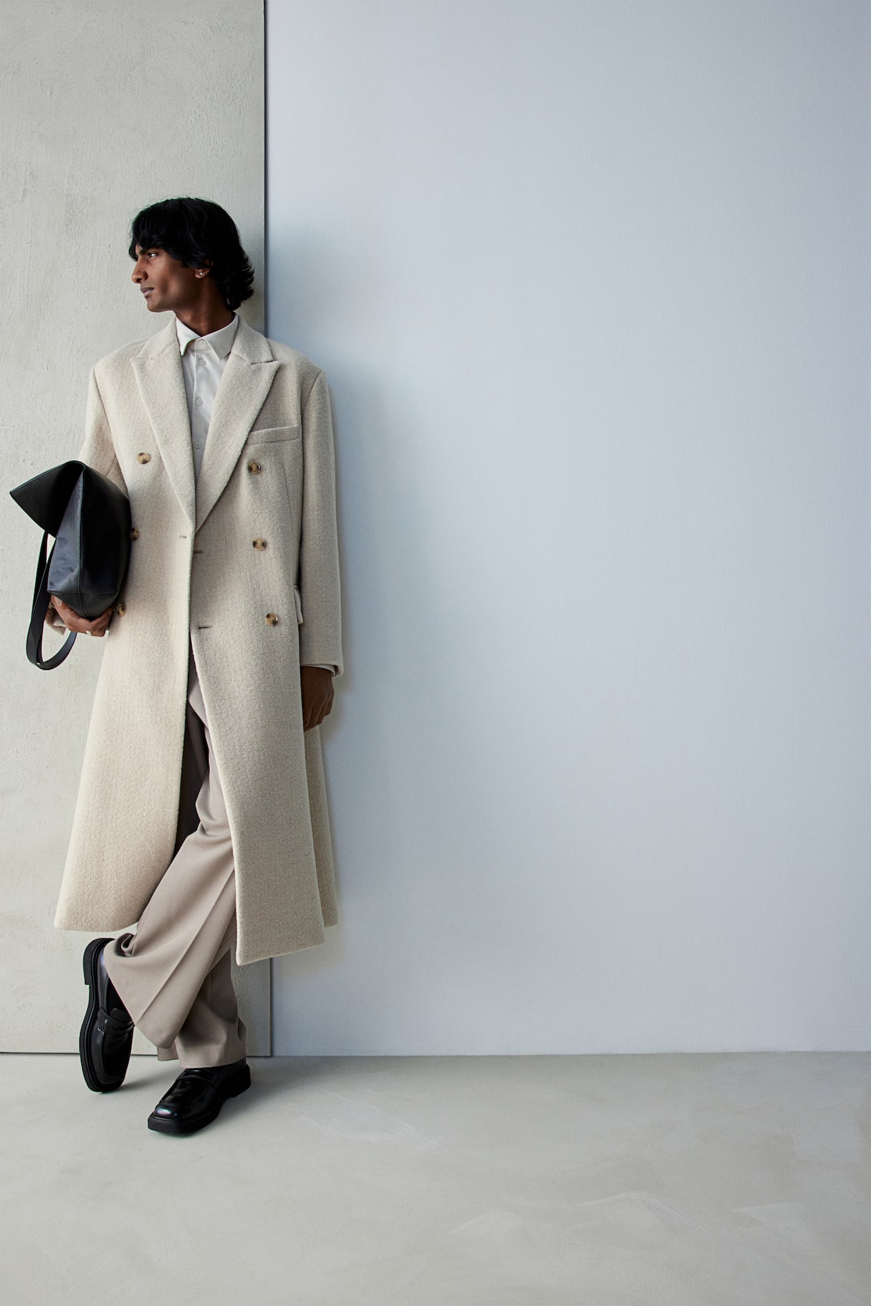 Dumble Coat Dumerth Wool Coat Long Coats Beige Overcoat Mens Mens