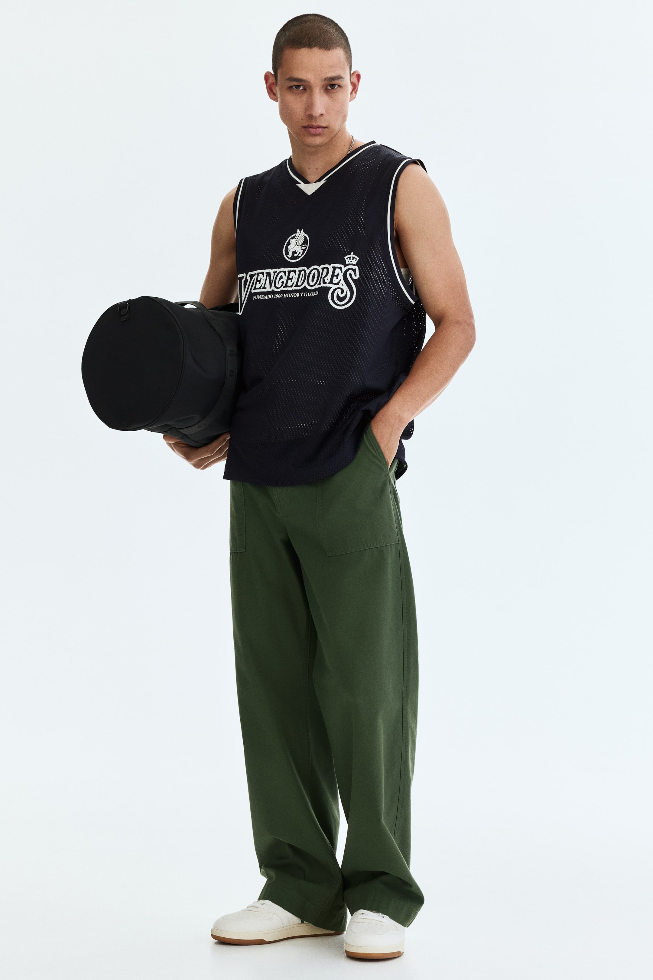 Camisole décontractée en filet imprimé