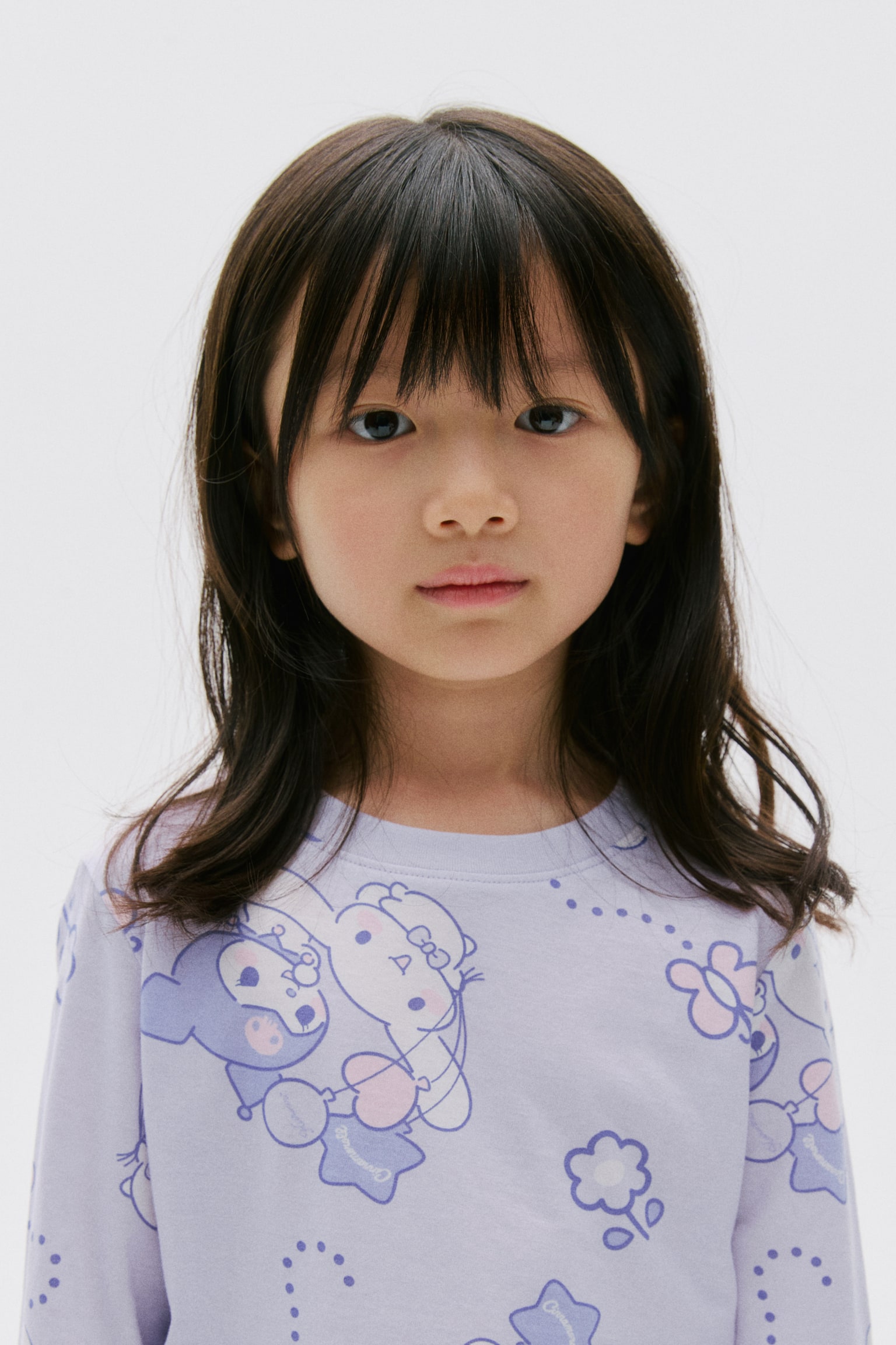 Bộ đồ ngủ cotton in hình - Màu tím nhạt/Kuromi/Xanh dương nhạt/Cinnamoroll - 5