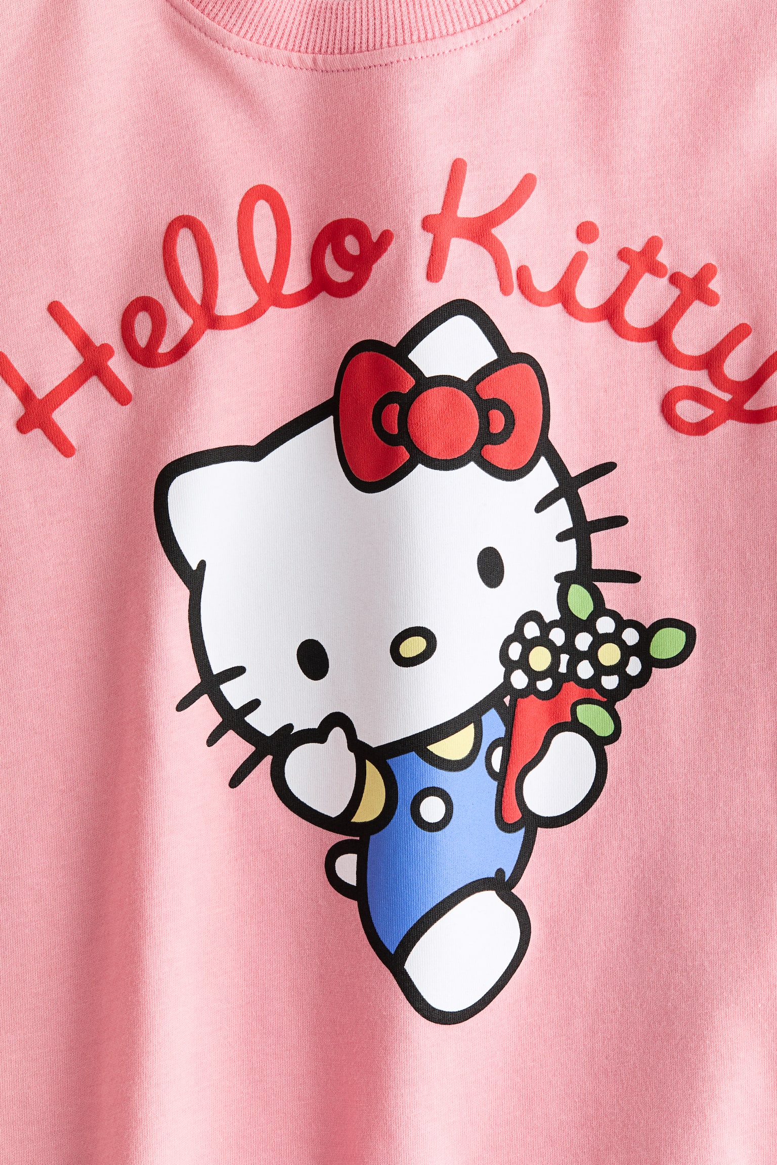 Áo thun cotton in hoạ tiết - Màu hồng/Hello Kitty/Màu hồng nhạt/Chuột Minnie - 2