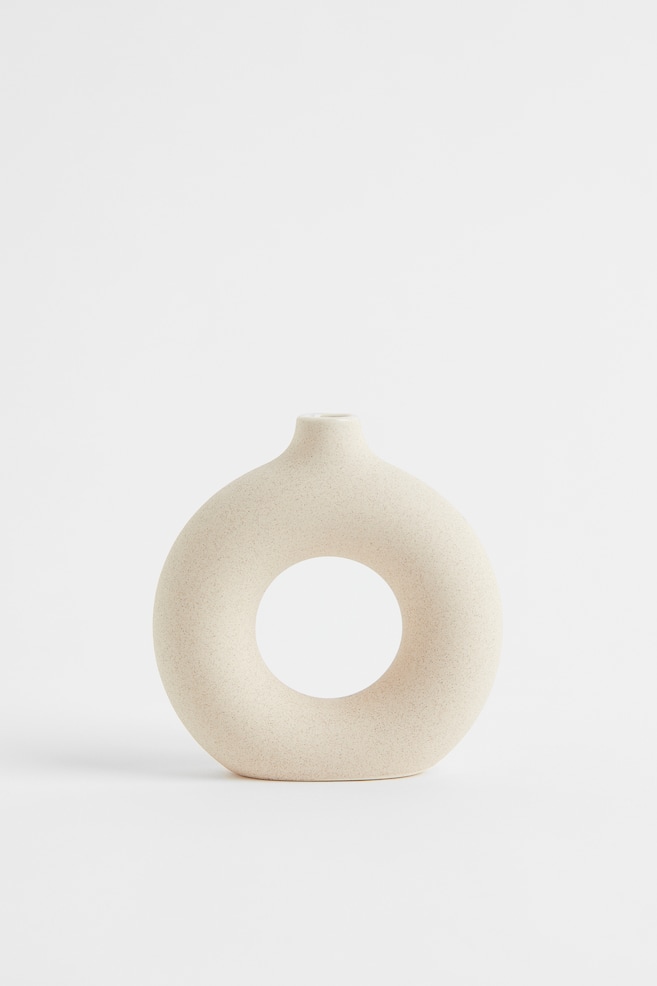 Stoneware mini vase - Light beige - 1