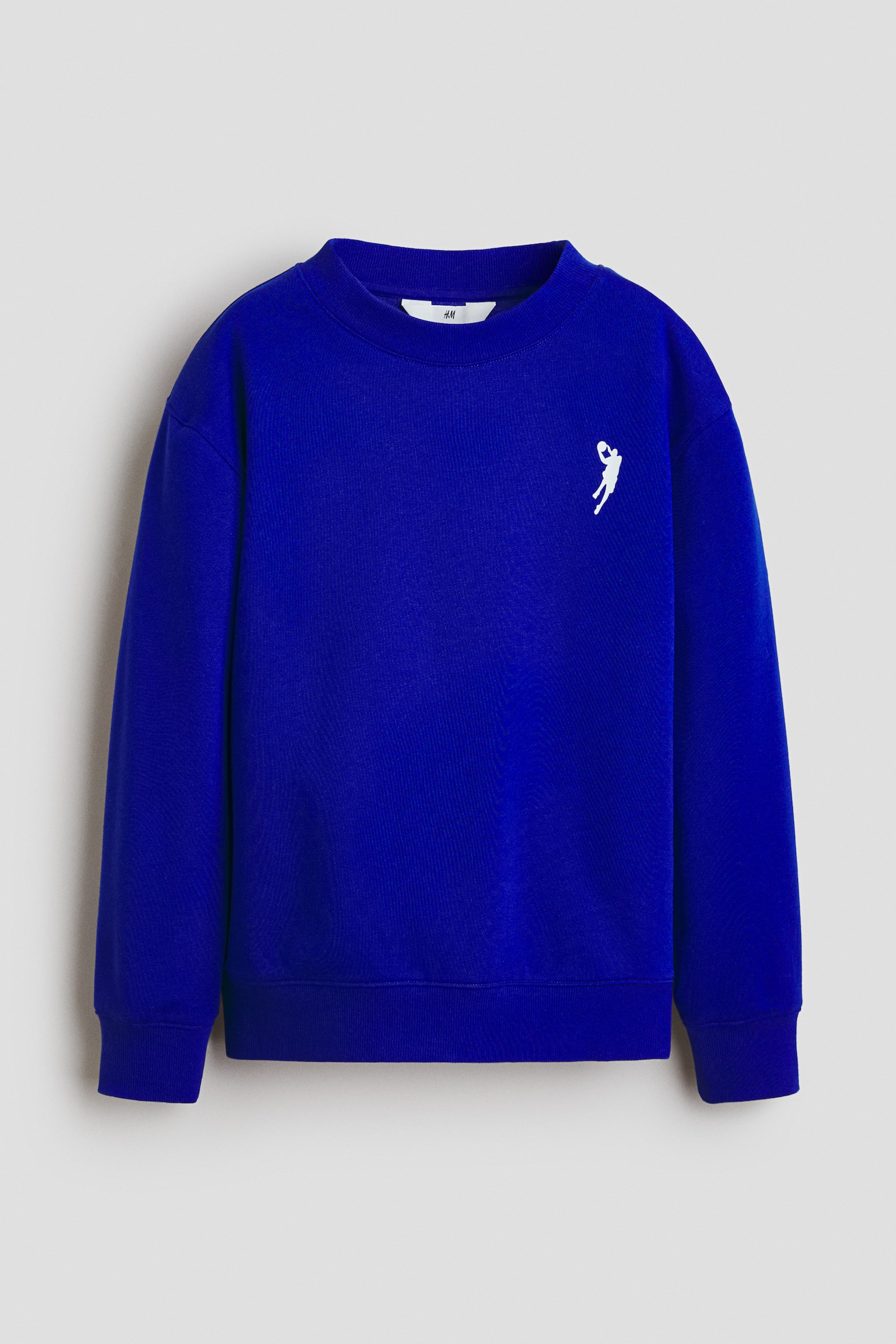 Motif-Detail Brushed-Inside Sweatshirt - Bright blue/NY Athletics