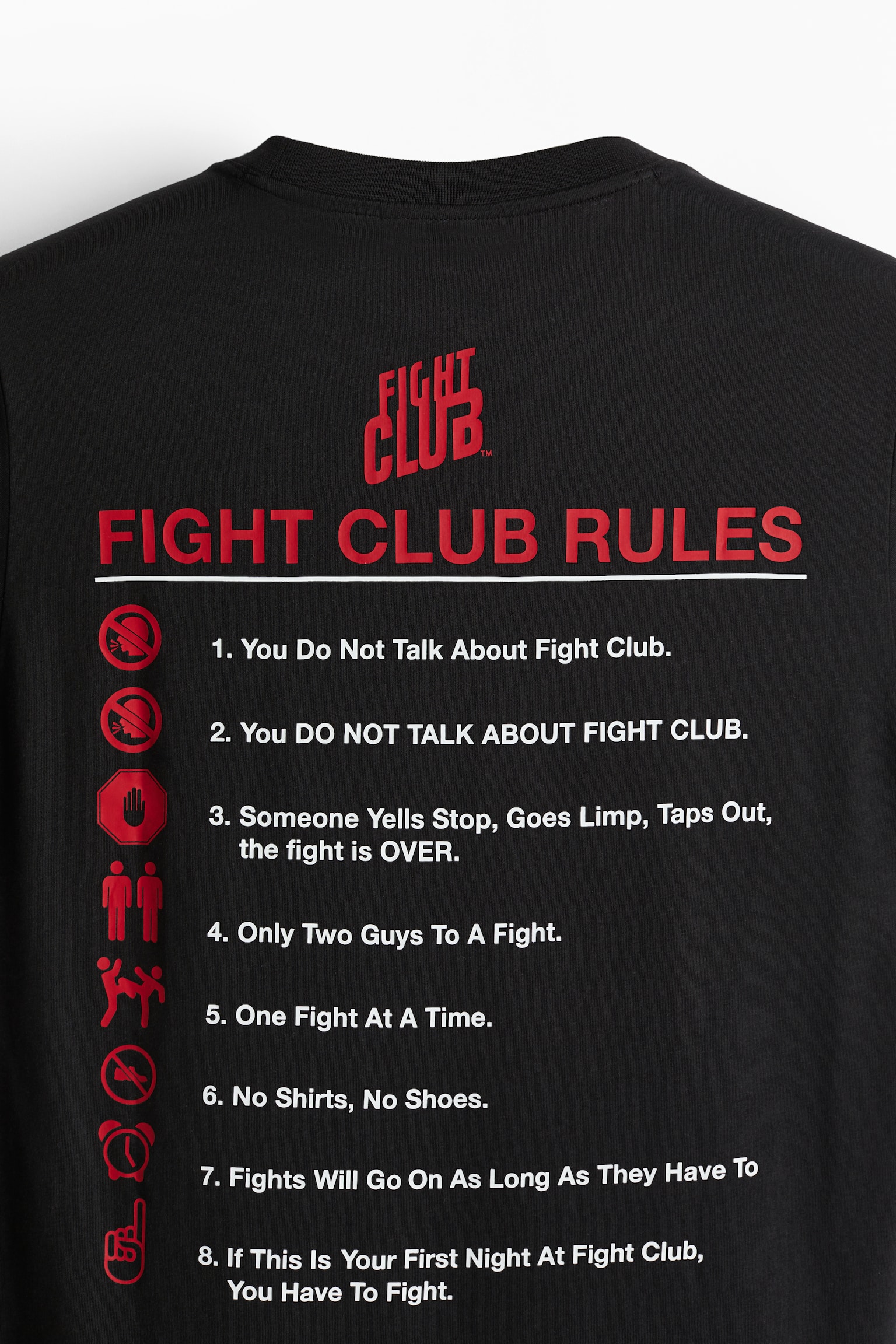 Regular Fit Sports top in DryMove™ - Black/Fight Club/Black/Fight Club - 4