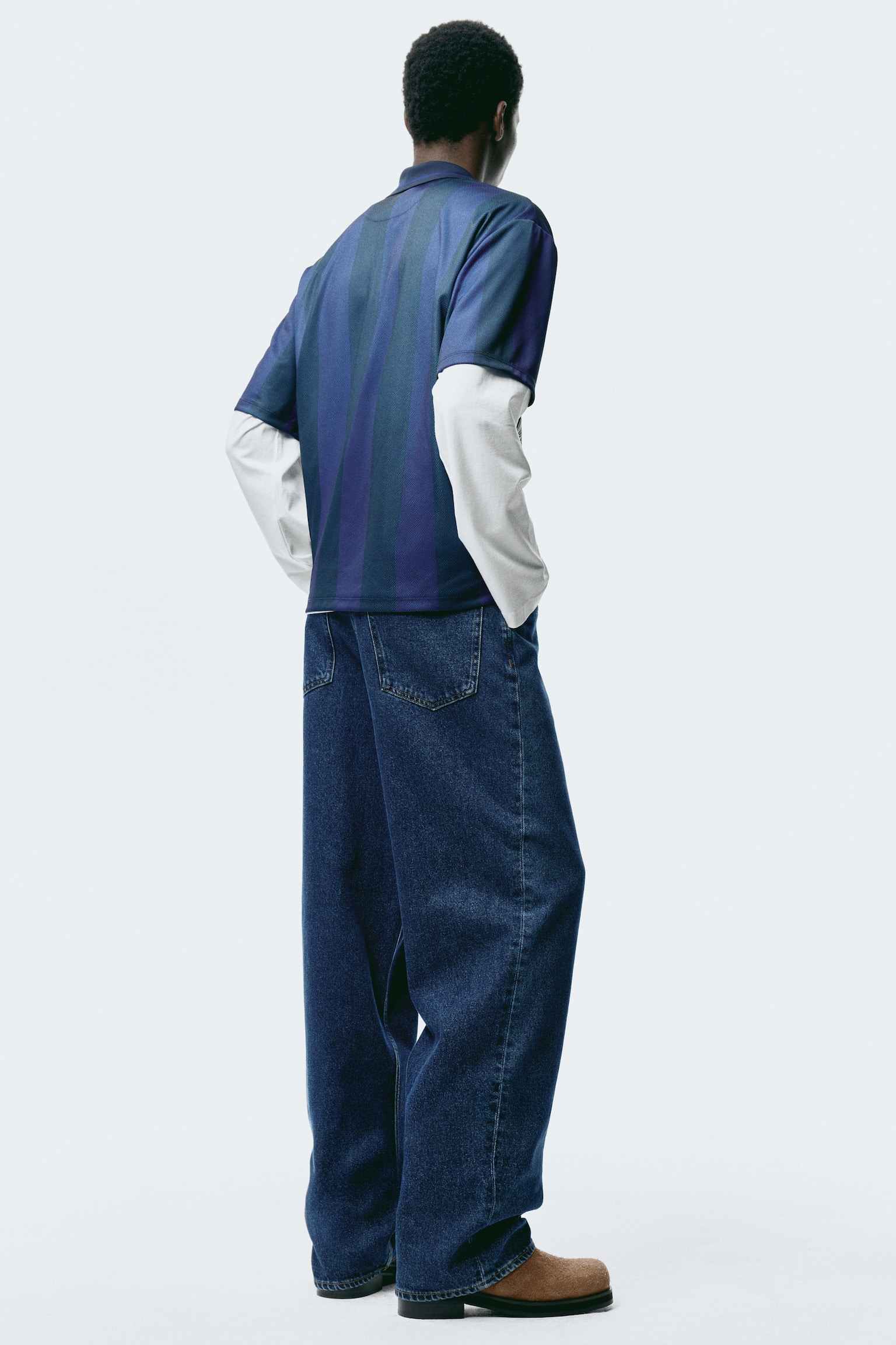 Baggy Jeans - כחול ג'ינס כהה/שחור/כחול ג'ינס/אפור ג'ינס/Denim blue - 3