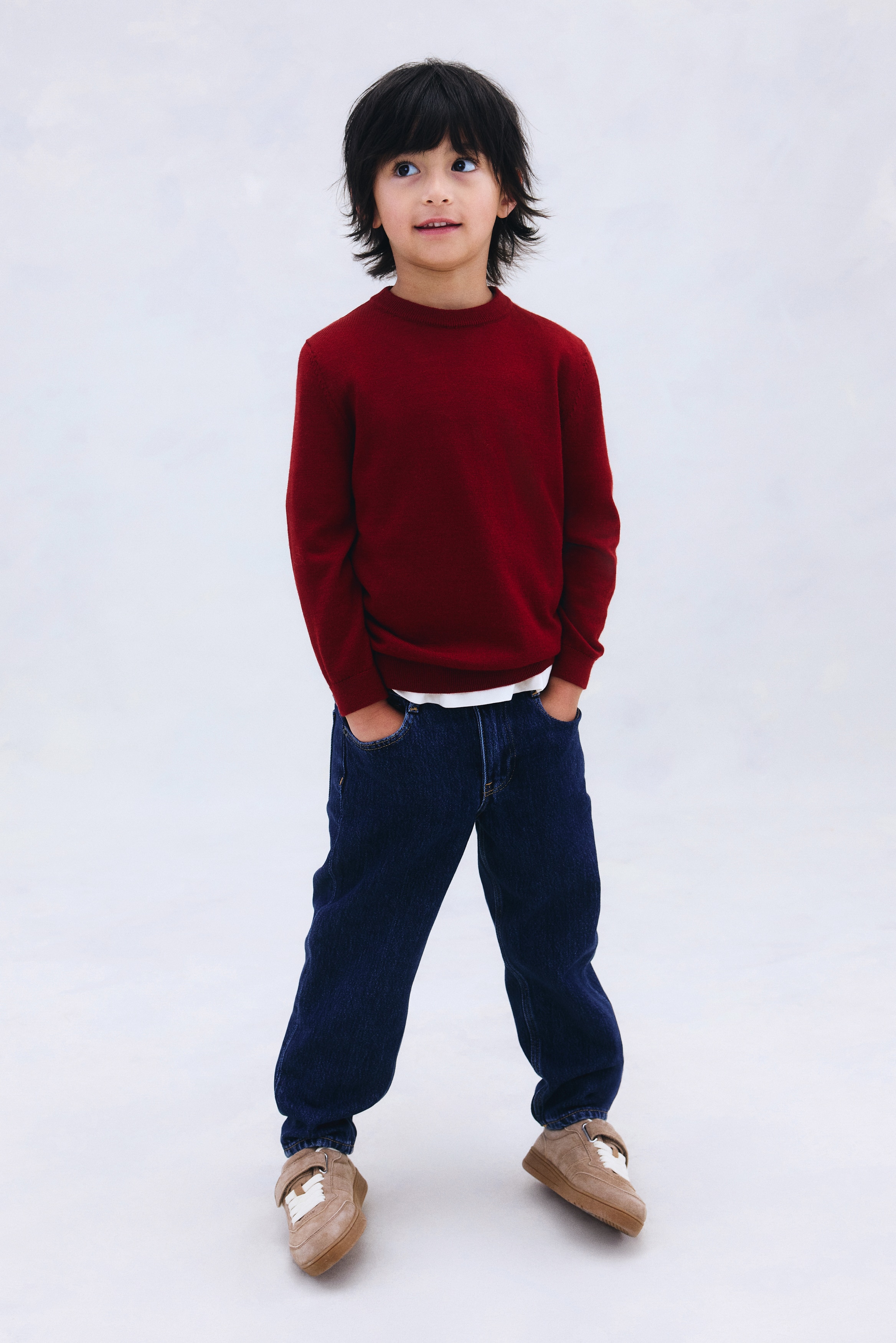 H & M - ウールニットセーター - レッド H & M - ウールニットセーター - レッド