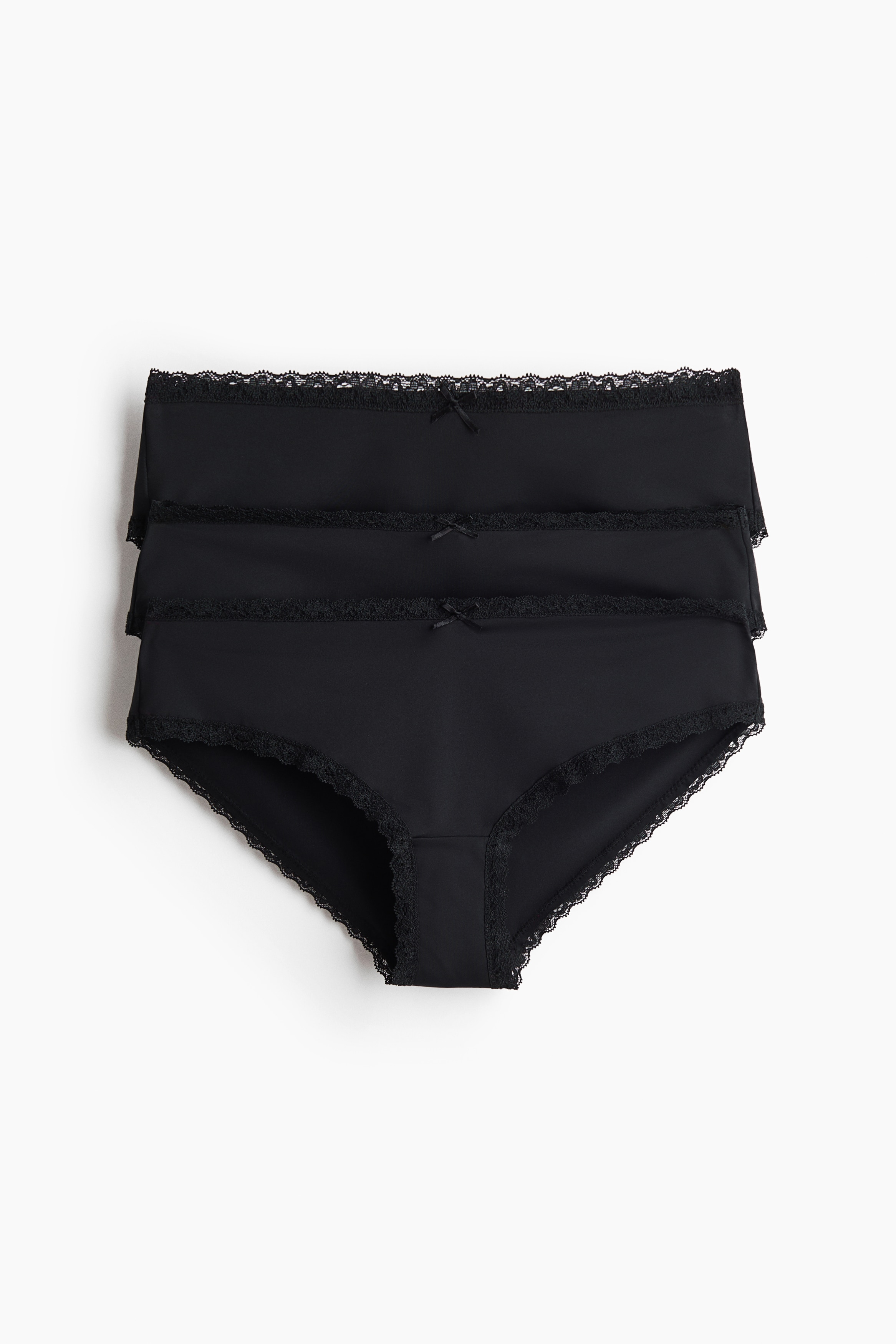 Lot de 3 culottes Hipster avec dentelleModèle
