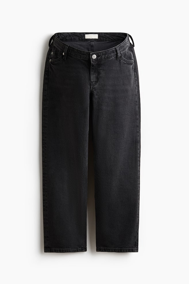 MAMA Straight Ankle Jeans - Black/White/Denim blue - 1
