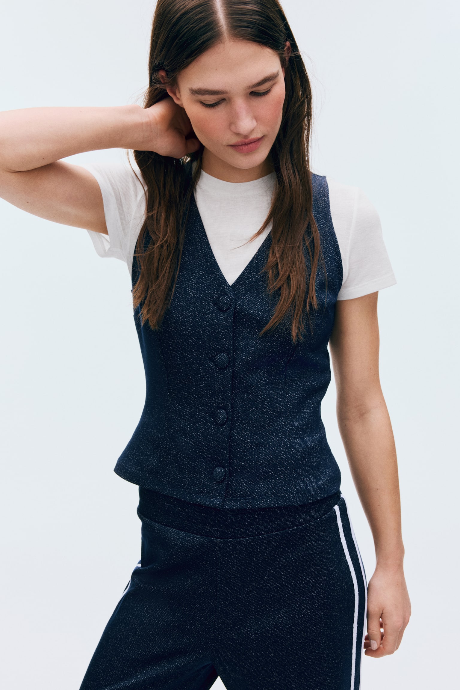 Jersey waistcoat - Dark blue - 4