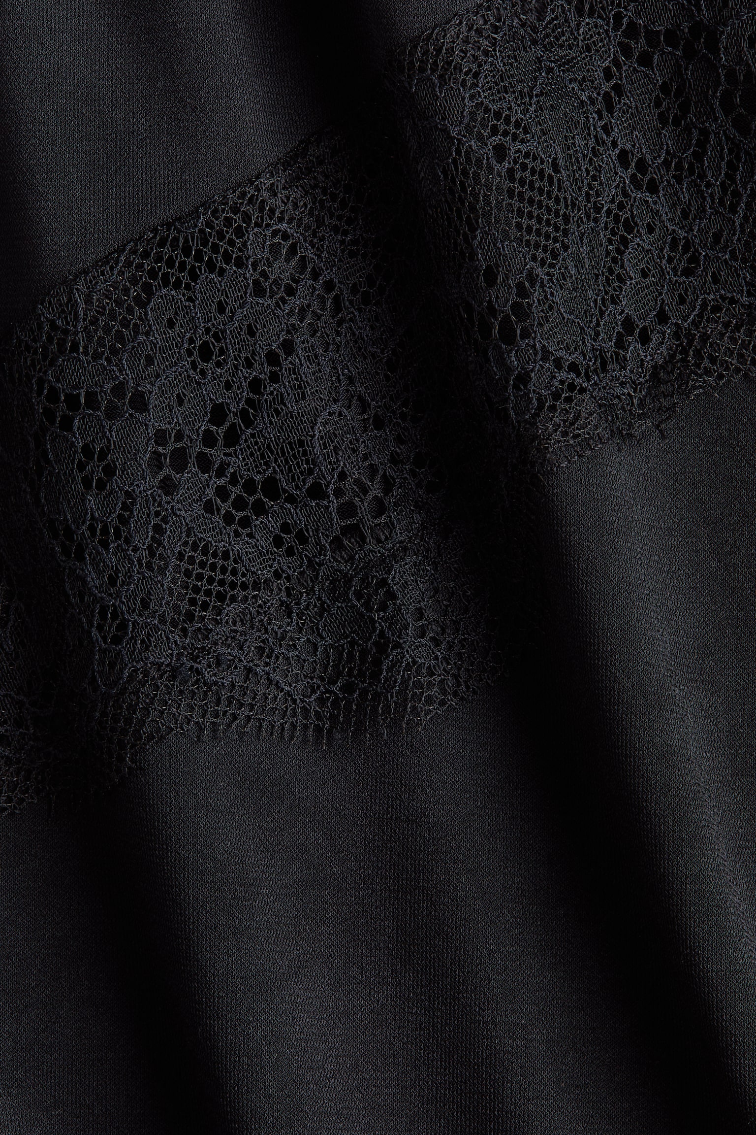 MAMA Lace-trimmed dress - Black - 6