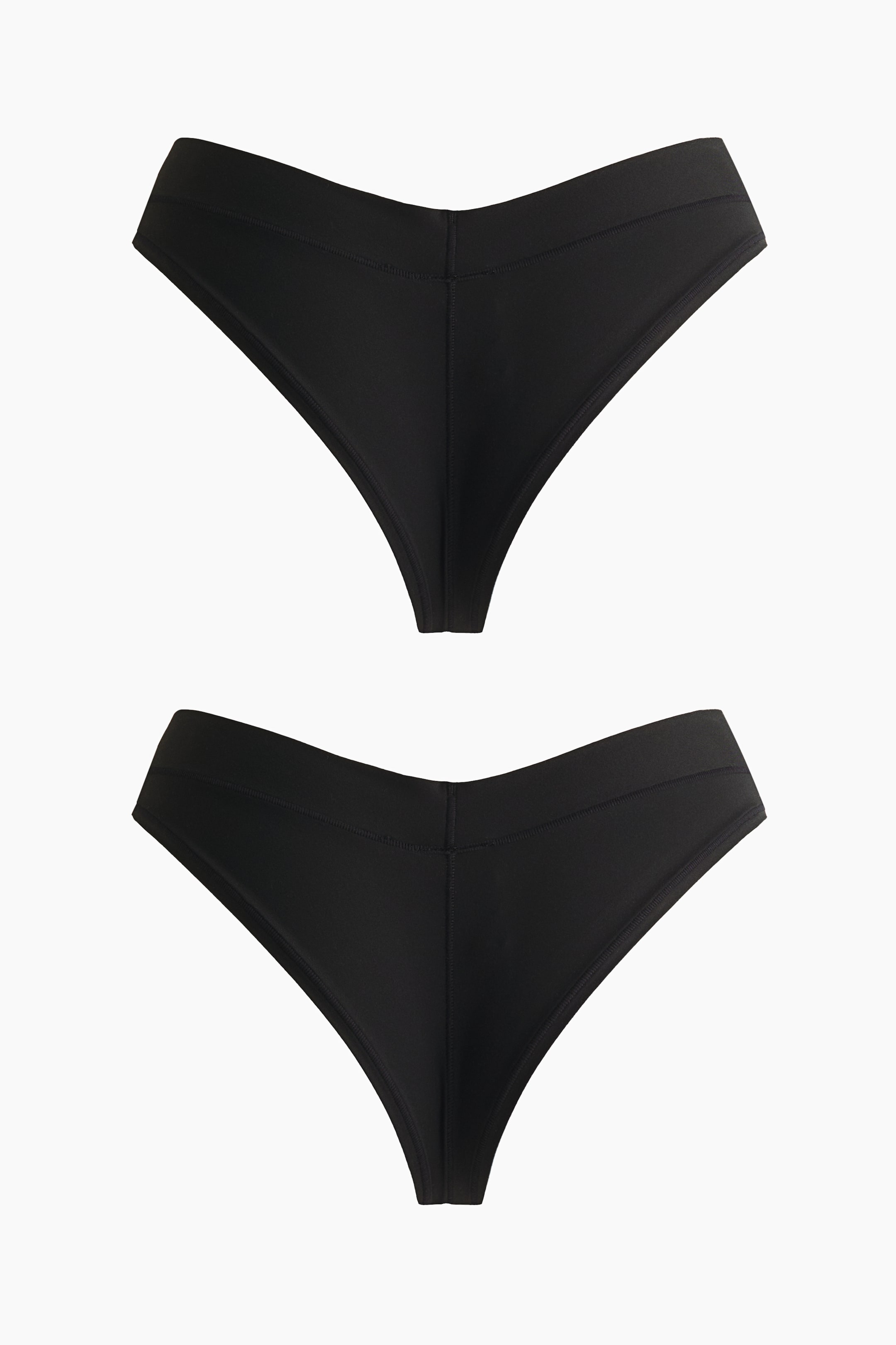 View larger image: 2-Pack Microfiber Brazilian Briefs - Black - Ladies | H&M US 5