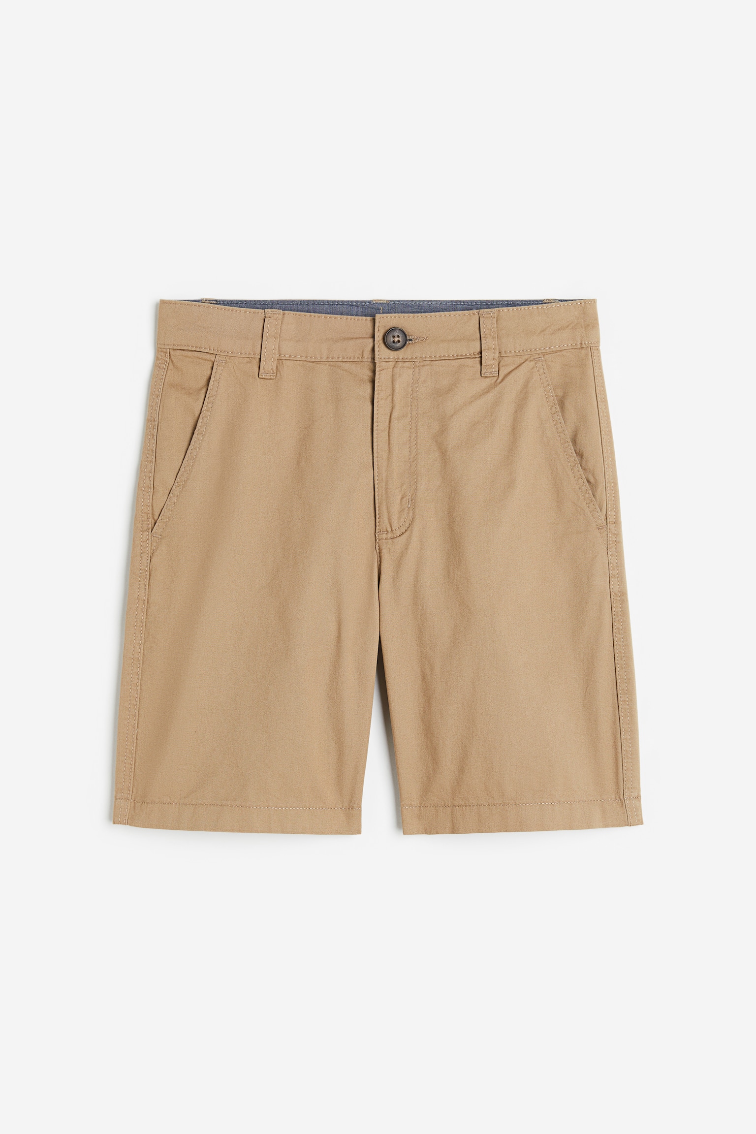 Cotton chino shorts - Beige/Beige - 1