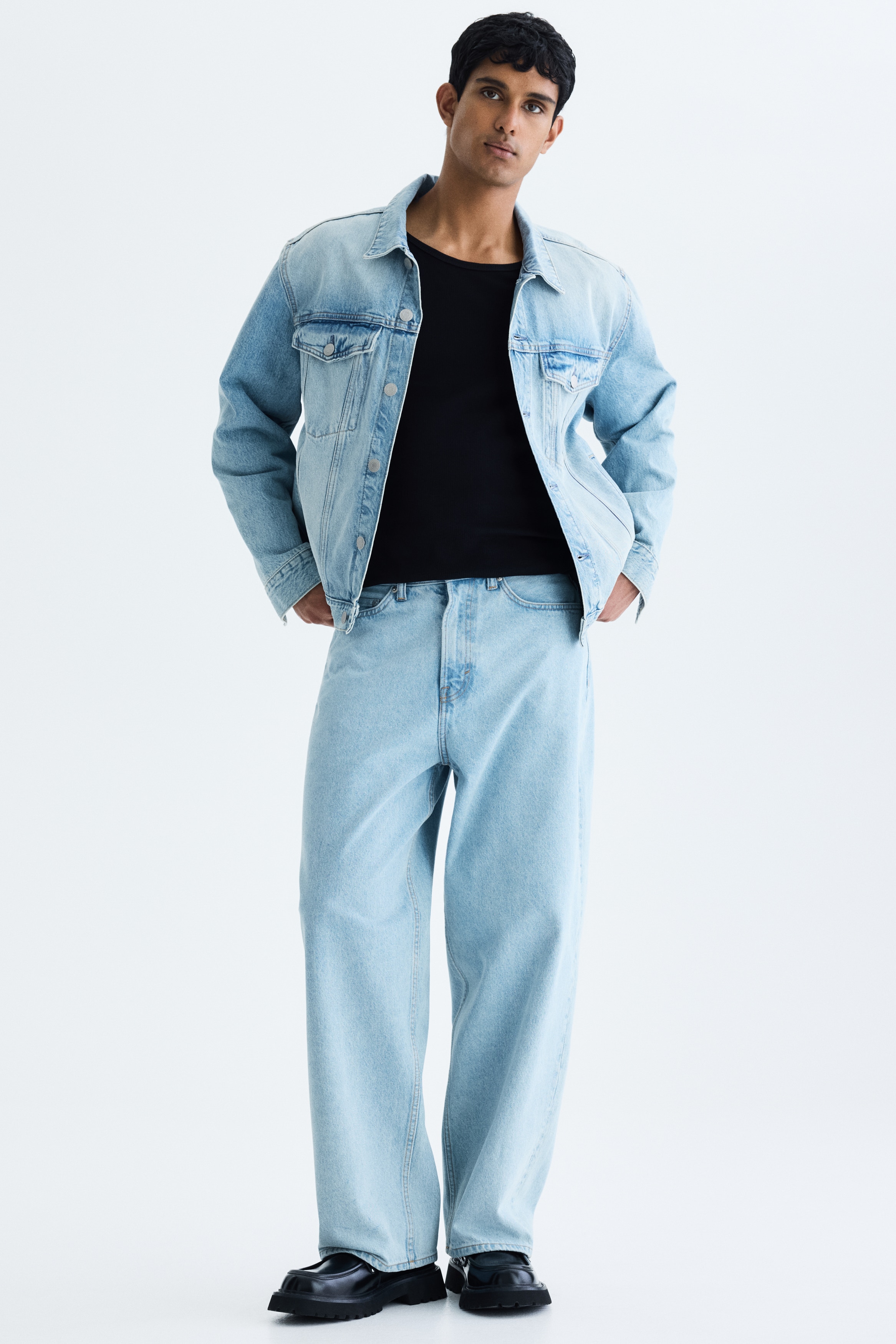 バギーデニム - ライトデニムブルー - Men | H&M JP
