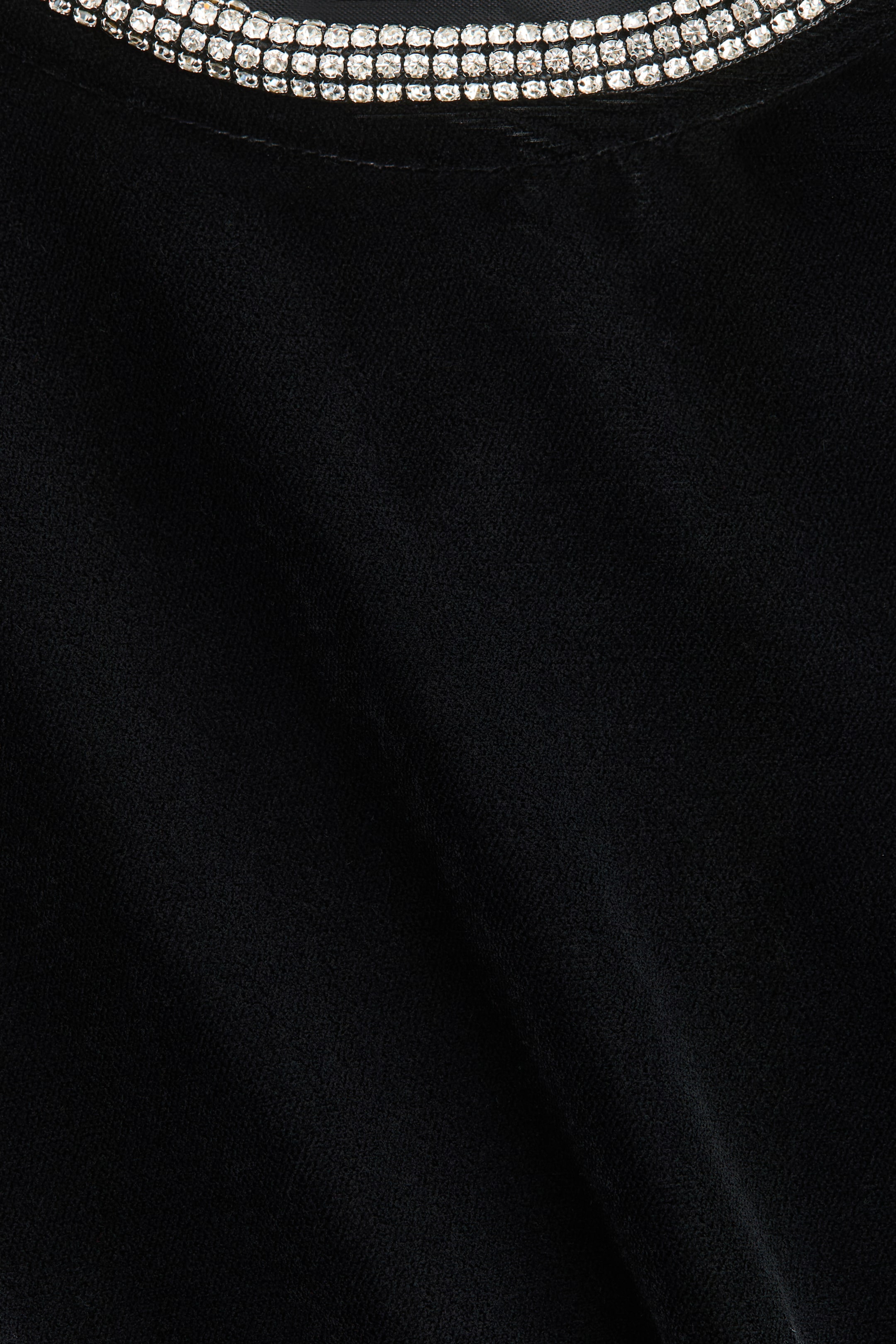 Zobacz większy obraz: Aksamitny top ze strassem - Czarny - ONA | H&M PL 6