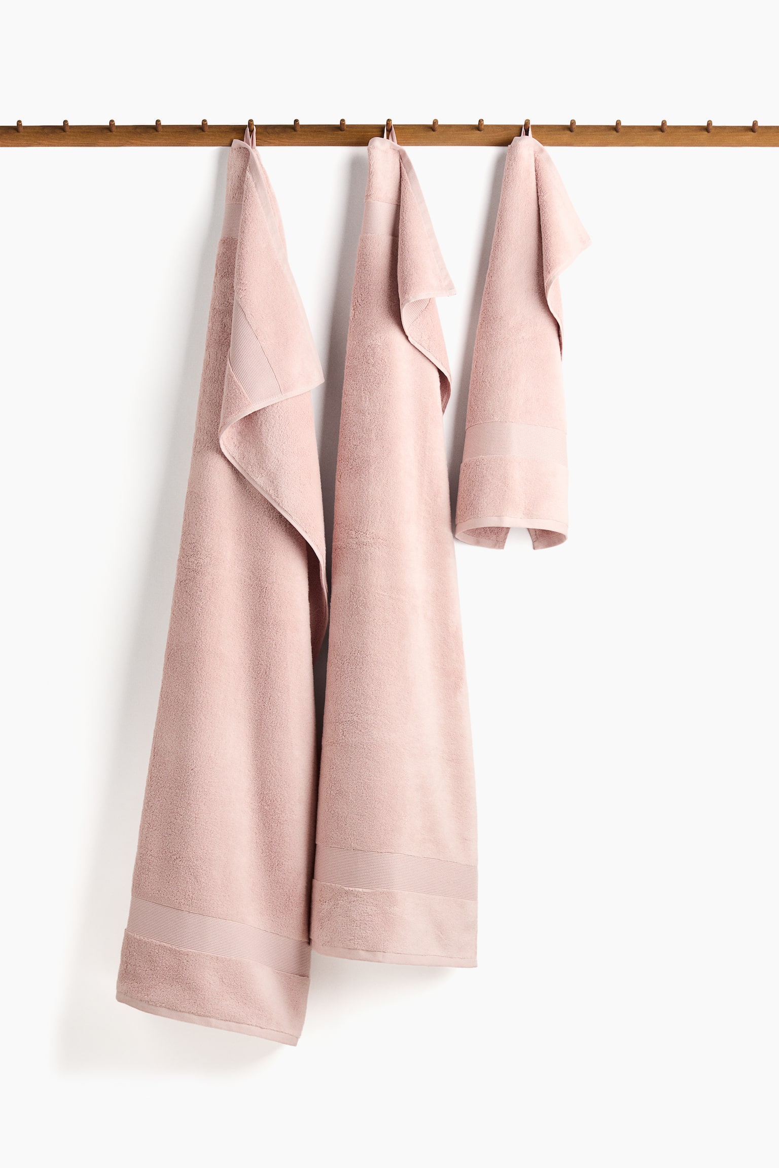 Velká osuška z měkkého froté - Pudrově růžová/Rezavě červená/Světle béžová/Bílá/Tlumená hnědá - 4