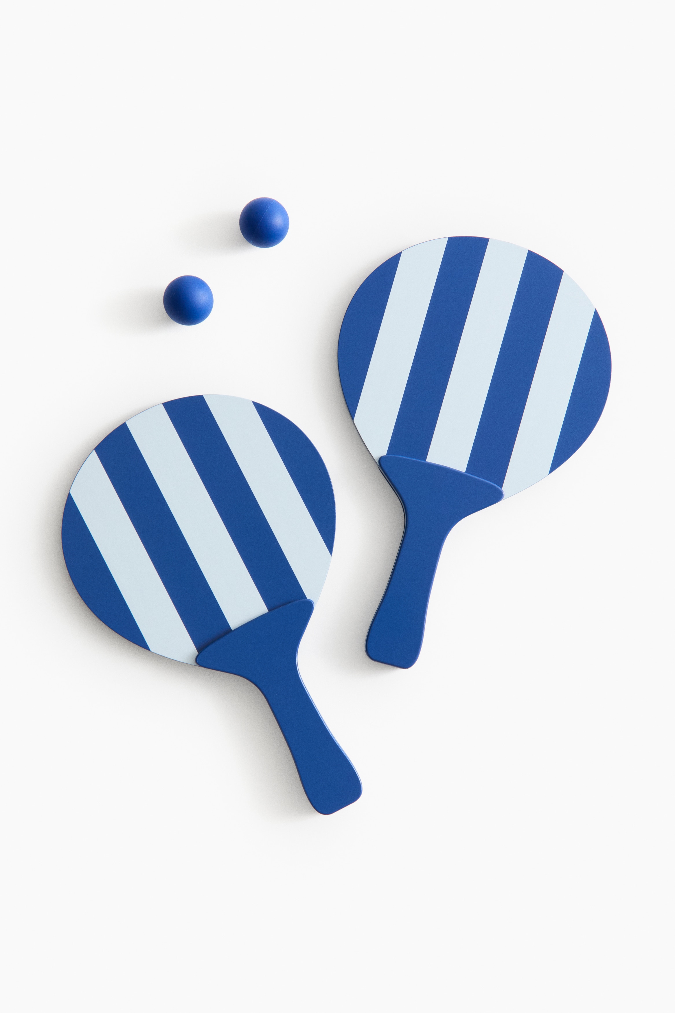 Beach tennis set - Blue/Striped/Black/Striped