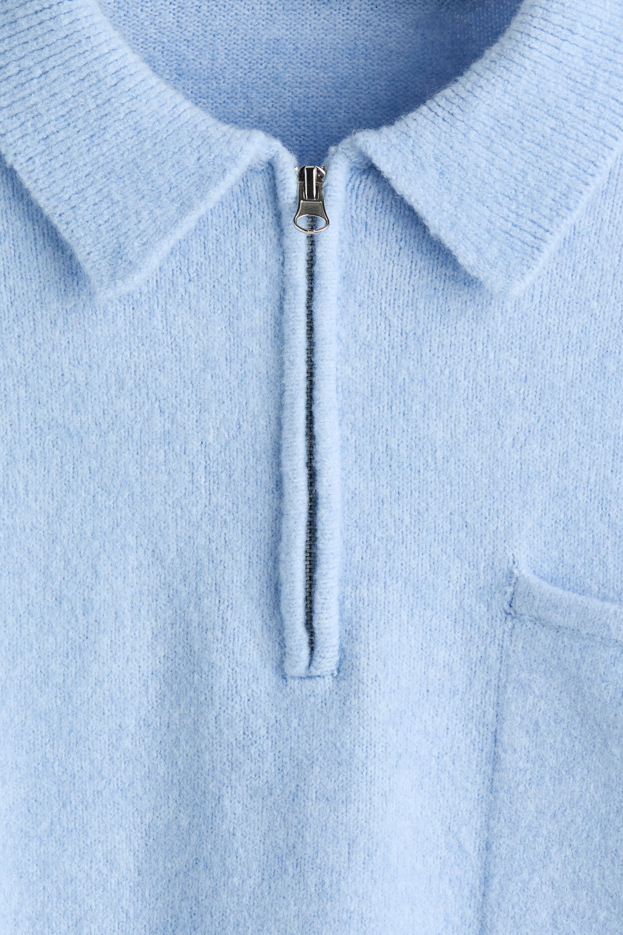 Zobraziť väčší obrázok: Pulóver s krátkym zipsom Regular Fit - Light blue - MUŽI | H&M SK 2