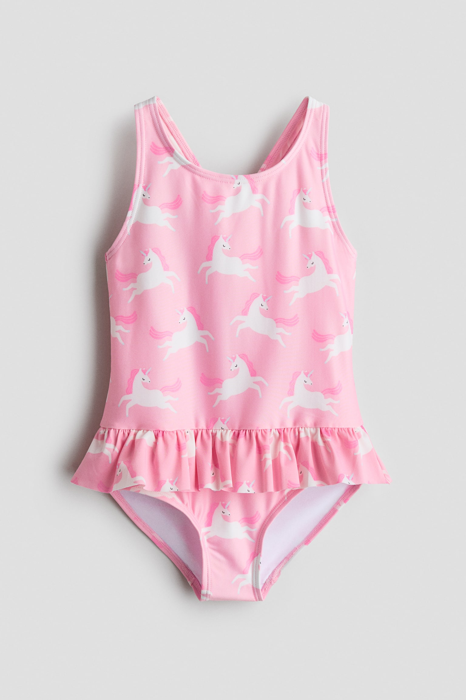 Frill-trim swimsuit - 1