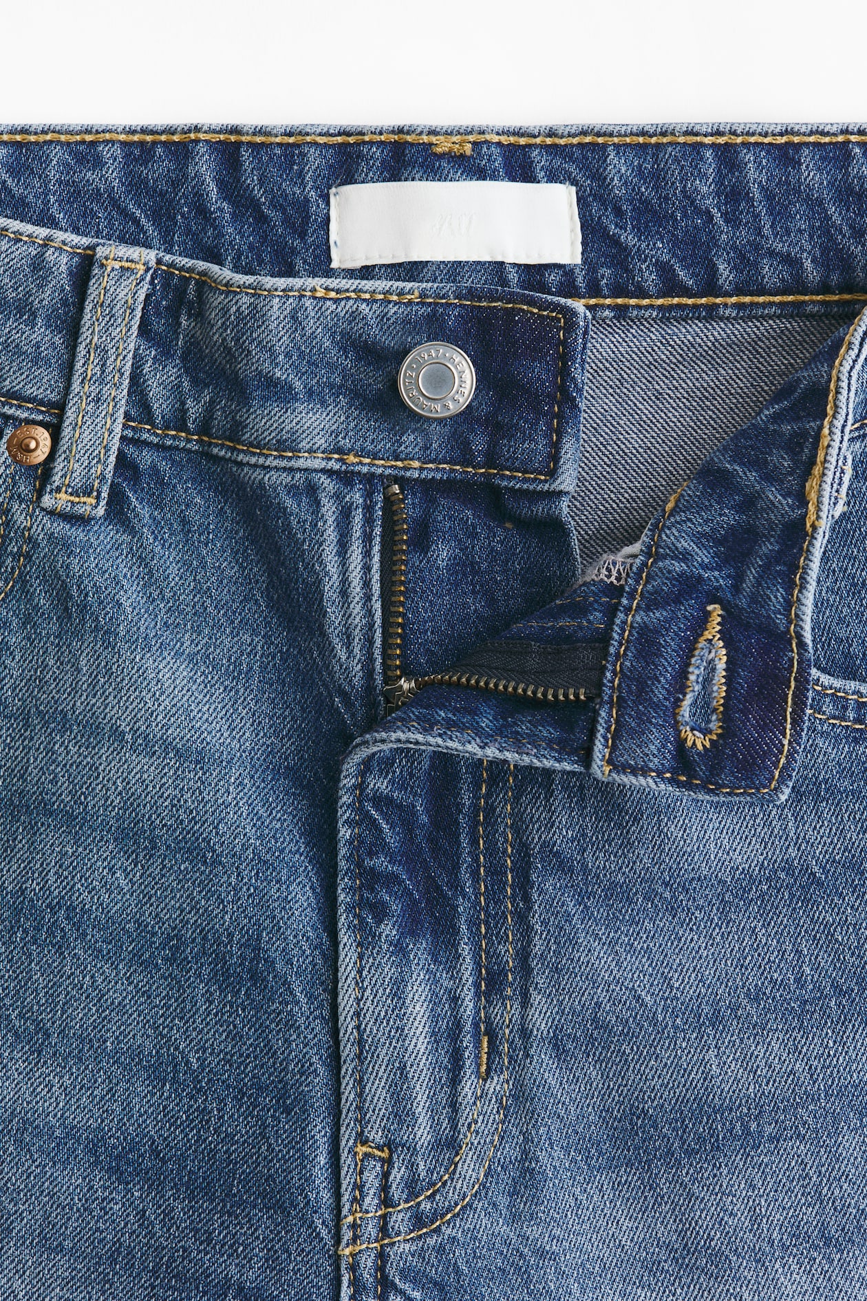 High-Waist Denim Shorts - image 2