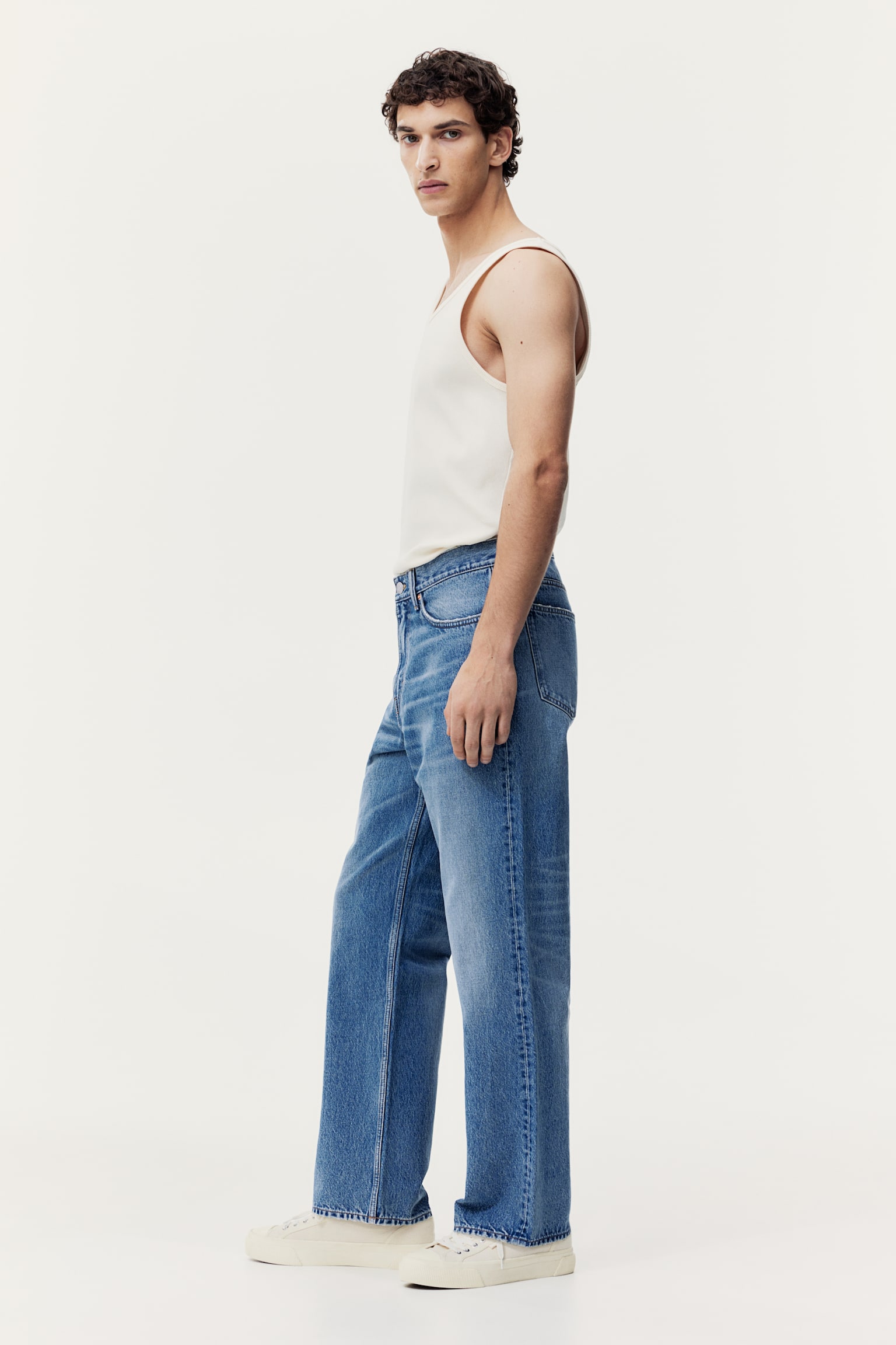 Straight Relaxed High Jeans - Denim blue/Black/Light denim blue - 6