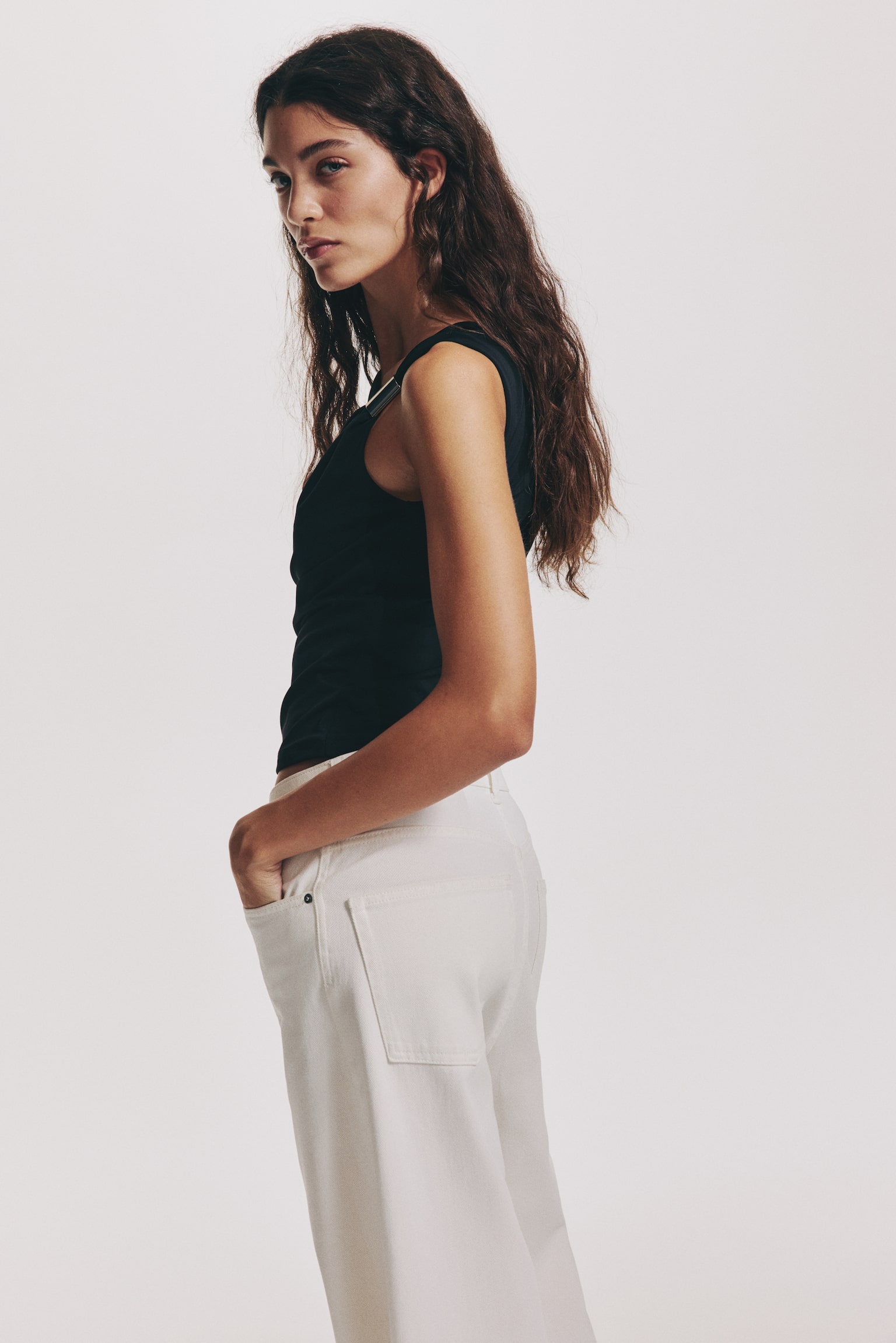 Áo xếp rủ - Màu đen/Màu nâu/Màu be nhạt - 5