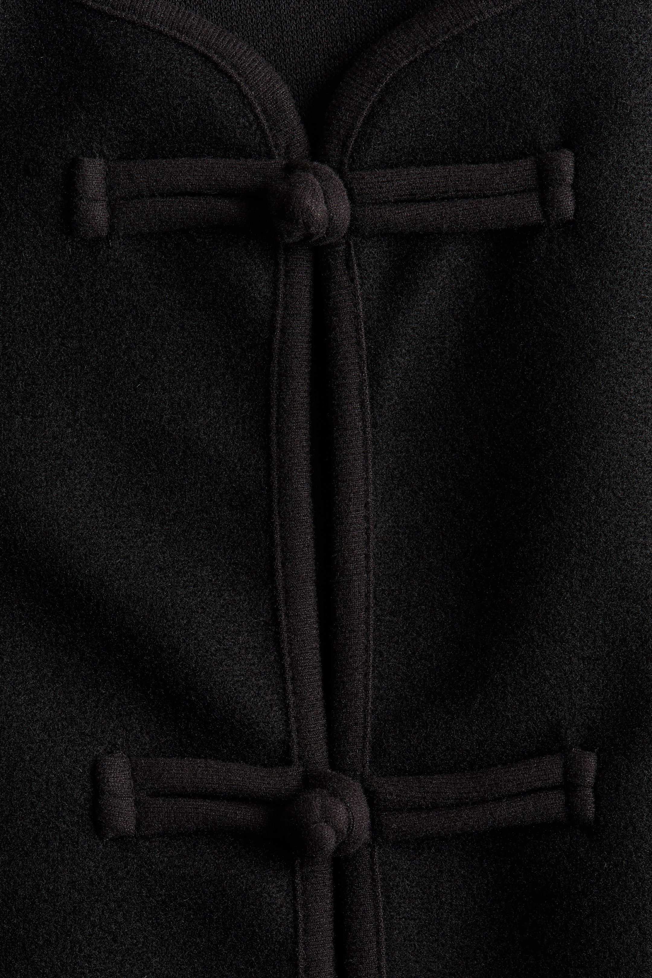 Brushed Knot-Button Jacket