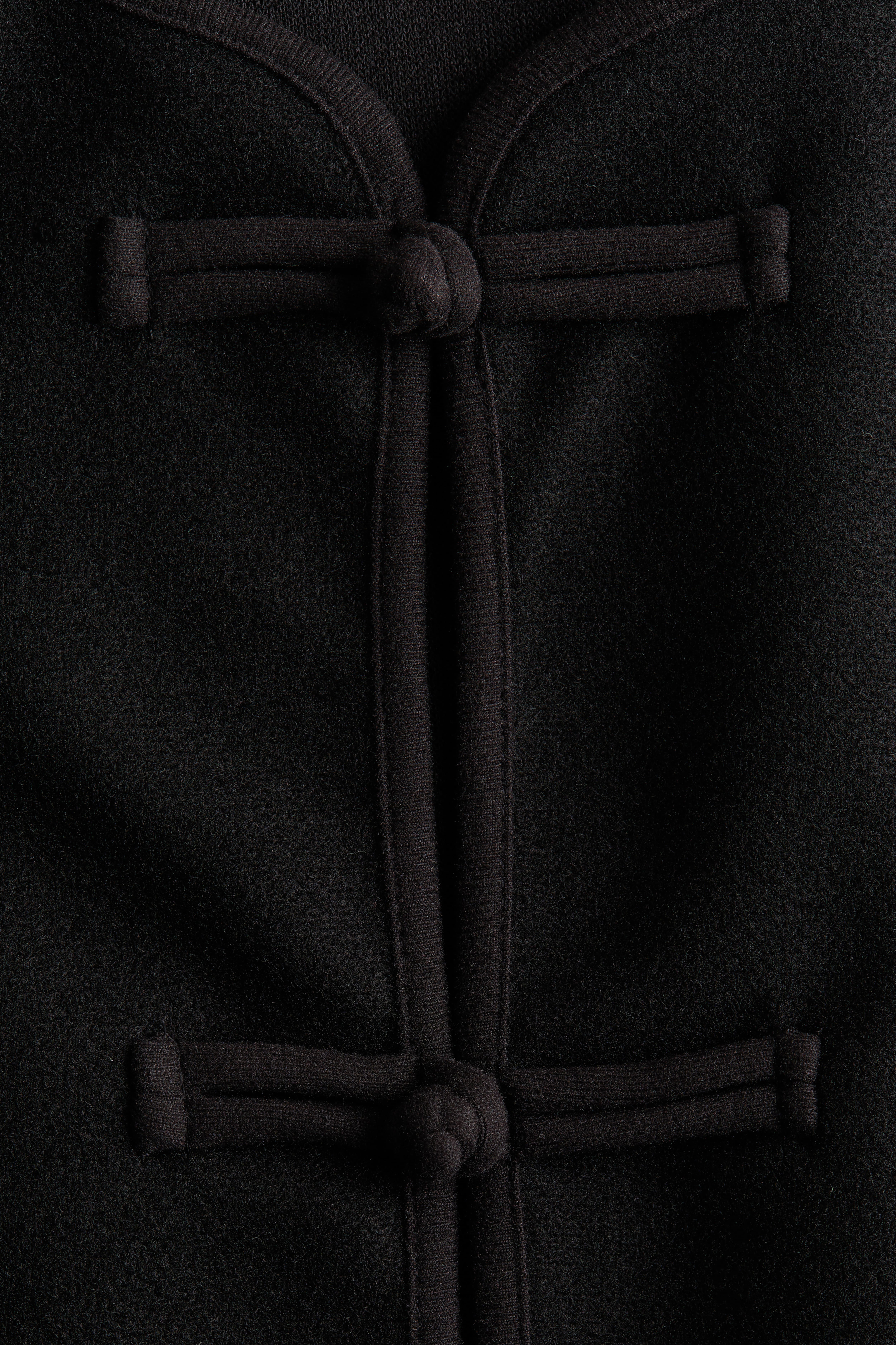 Brushed Knot-Button Jacket